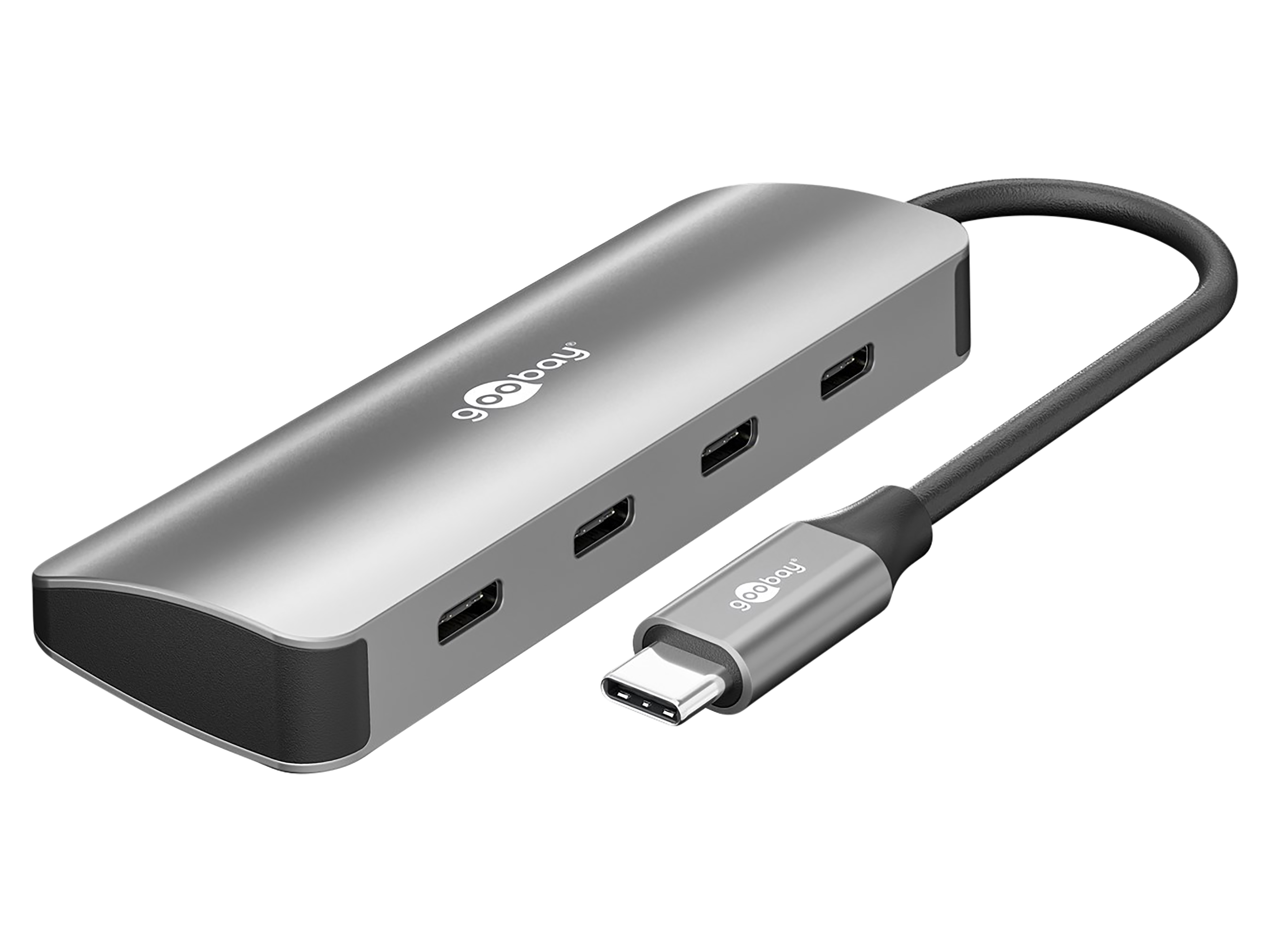 GOOBAY USB-C Hub 76565 Slim 4 Port USB-C auf USB-C 10 Gbit/s