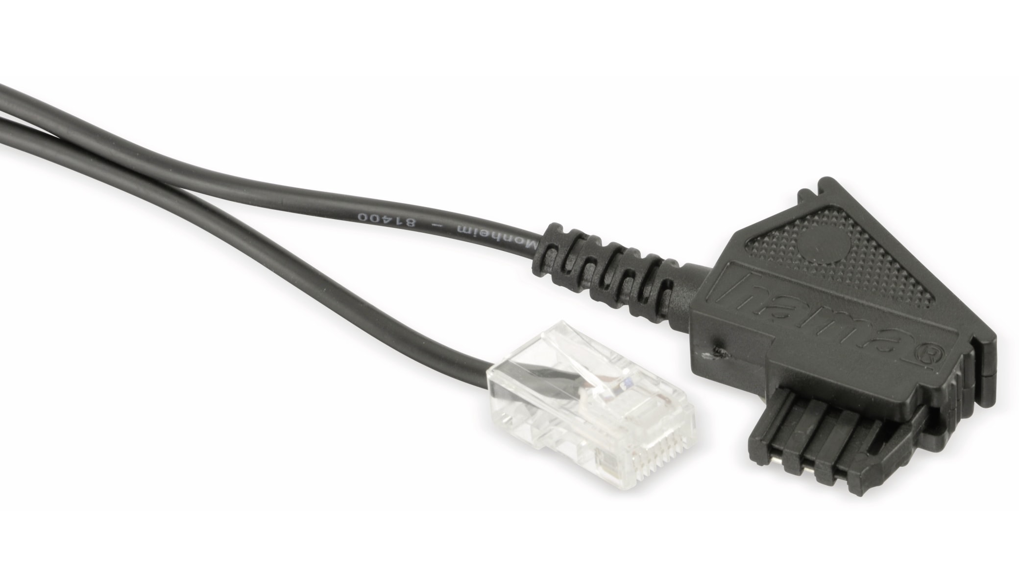 S-IMPULS DSL-Anschlusskabel TAE-F auf RJ45 8P2C, schwarz, 2 m S-IMPULS DSL-Anschlusskabel TAE-F auf RJ45 8P2C, schwarz, 2 m