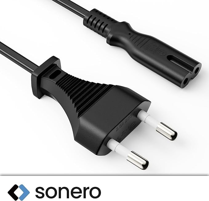 SONERO Netzkabel X-ESG-C7G-030B, Eurostecker, gerade, schwarz, 3m SONERO Netzkabel X-ESG-C7G-030B, Eurostecker, gerade, schwarz, 3m