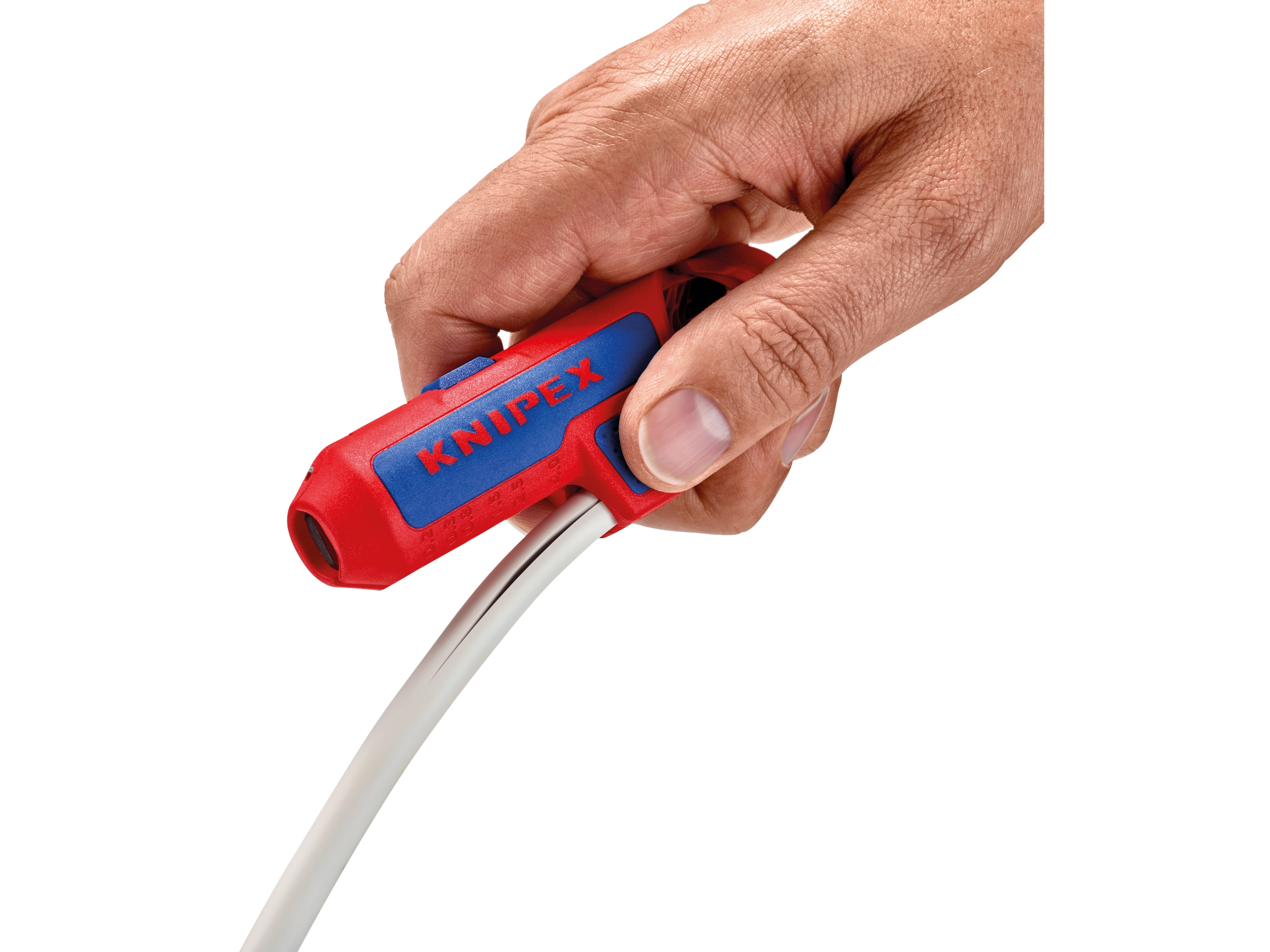 KNIPEX Universal-Abmantelungswerkzeug, ErgoStrip® 16 95 01 SB, für Rechtshänder