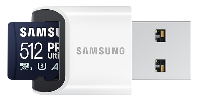 SAMSUNG MicroSDXC-Speicherkarte PRO Ultimate (2023) 512GB inkl. USB-Kartenleser SAMSUNG MicroSDXC-Speicherkarte PRO Ultimate (2023) 512GB inkl. USB-Kartenleser