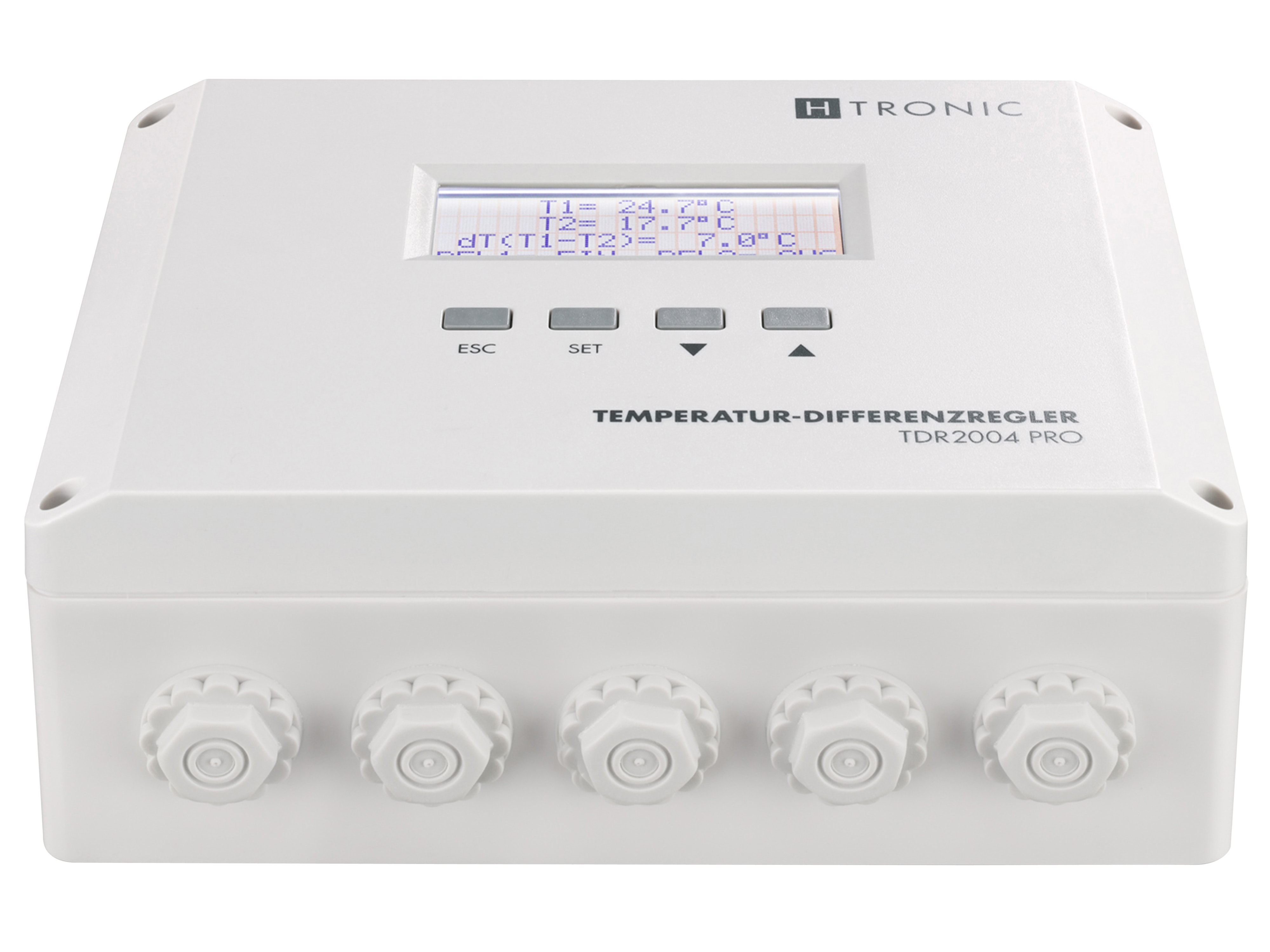 H-TRONIC Temperatur-Differenzregler TDR2004 pro, weiß H-TRONIC Temperatur-Differenzregler TDR2004 pro, weiß