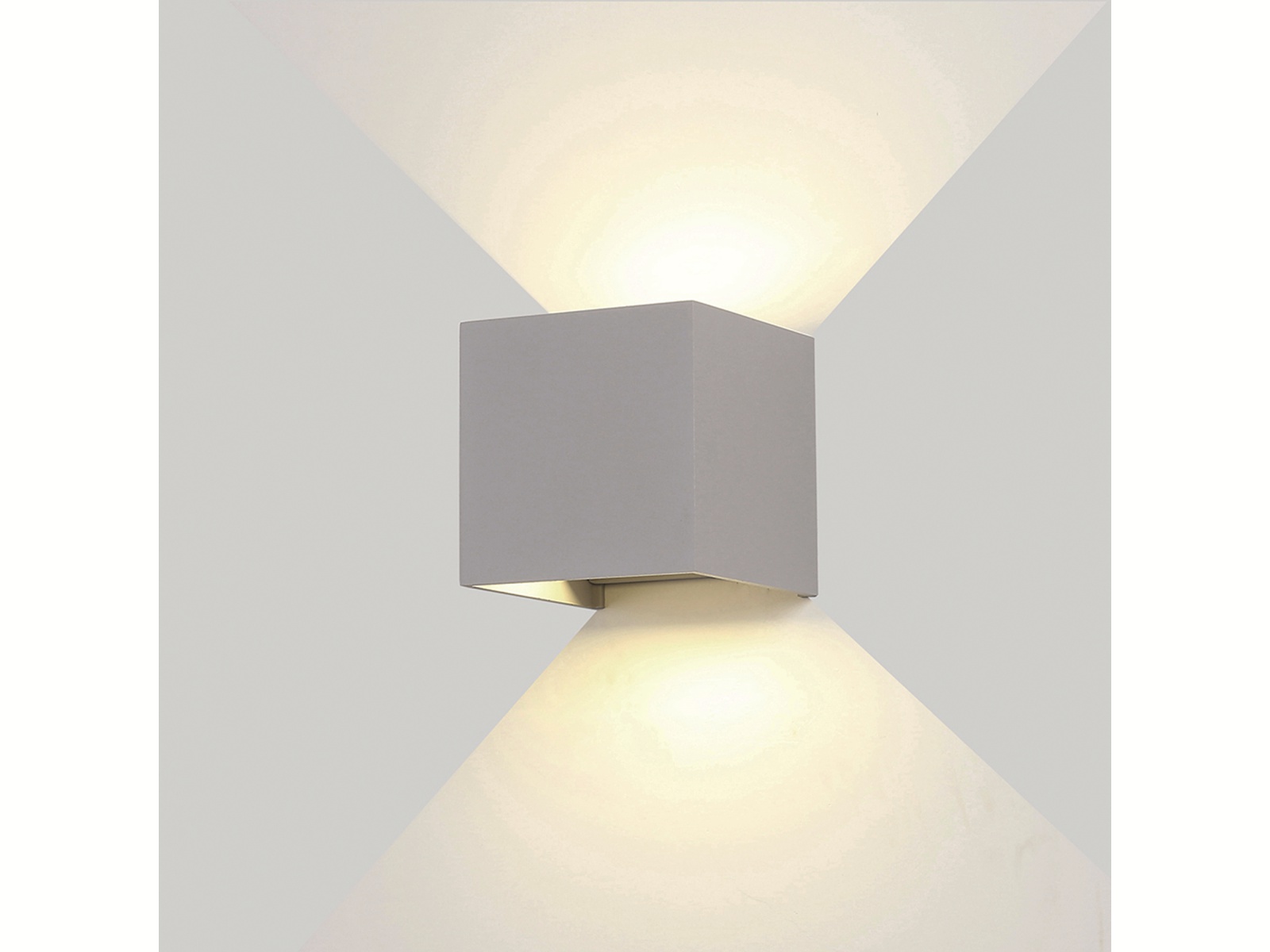 OPTONICA LED-Wandleuchte 7459, EEK: E, 12W, IP54, 1320 lm, 3000K, grau OPTONICA LED-Wandleuchte 7459, EEK: E, 12W, IP54, 1320 lm, 3000K, grau