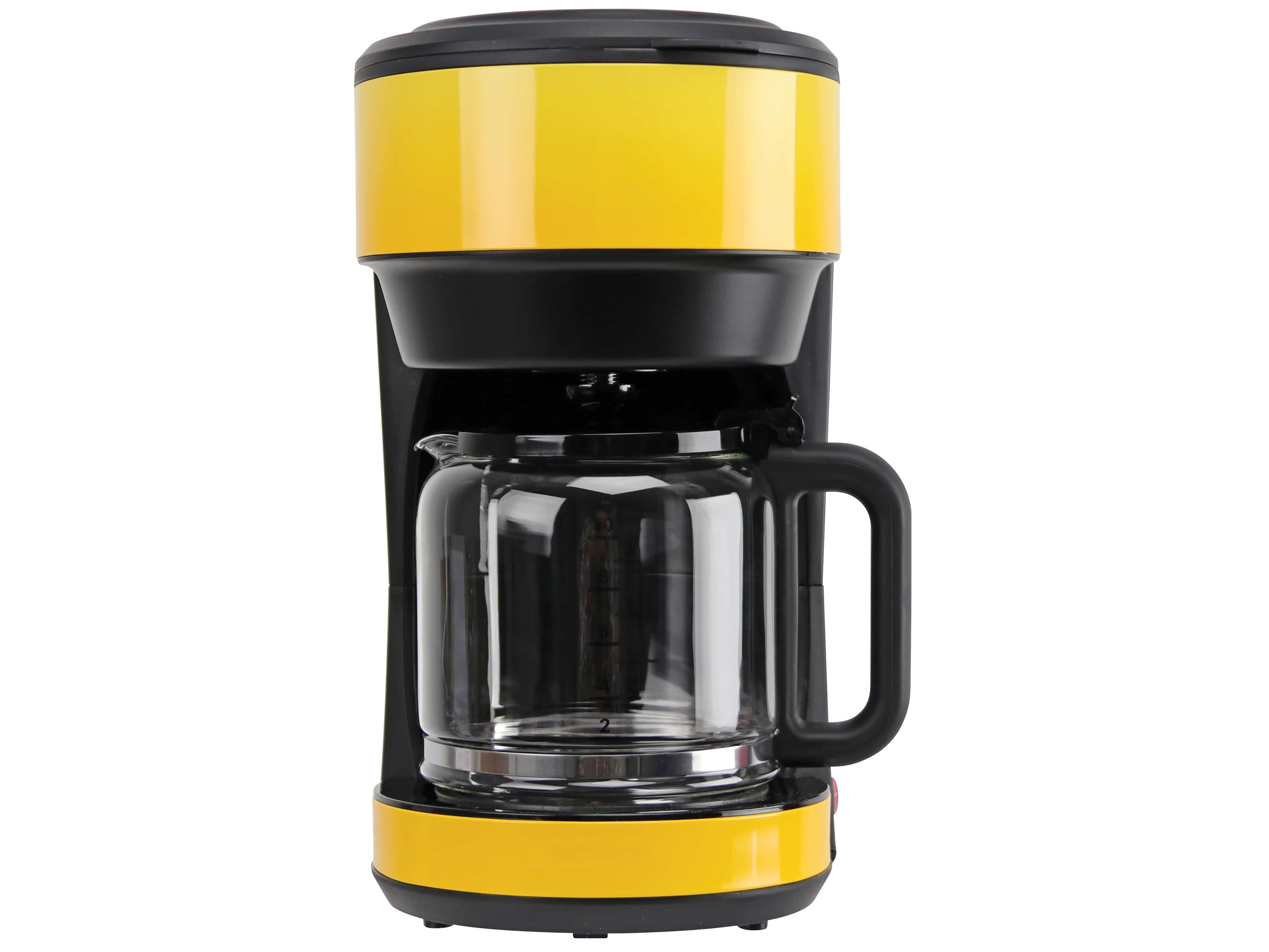 Kaffeemaschine, Ombré, 1000 W, schwarz/gelb Kaffeemaschiene, Ombré, 1000 W, schwarz/gelb