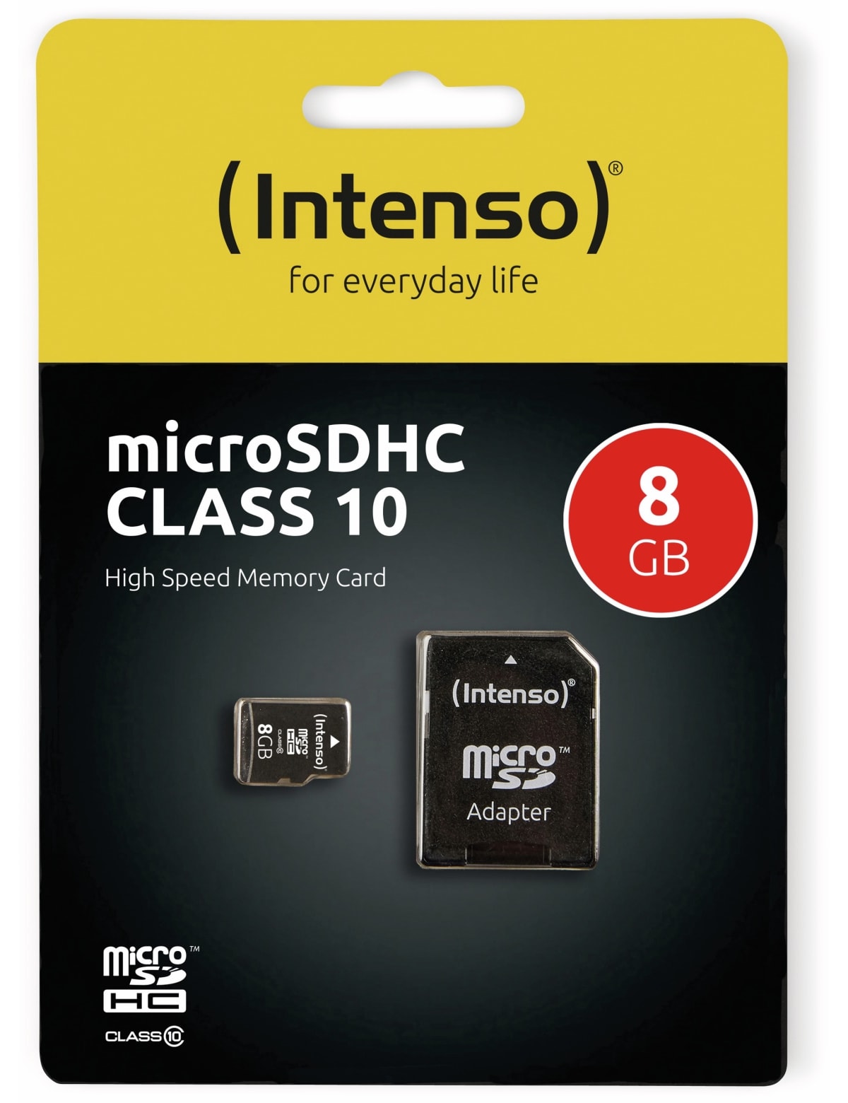 INTENSO MicroSDHC Card 3413460, 8 GB INTENSO MicroSDHC Card 3413460, 8 GB