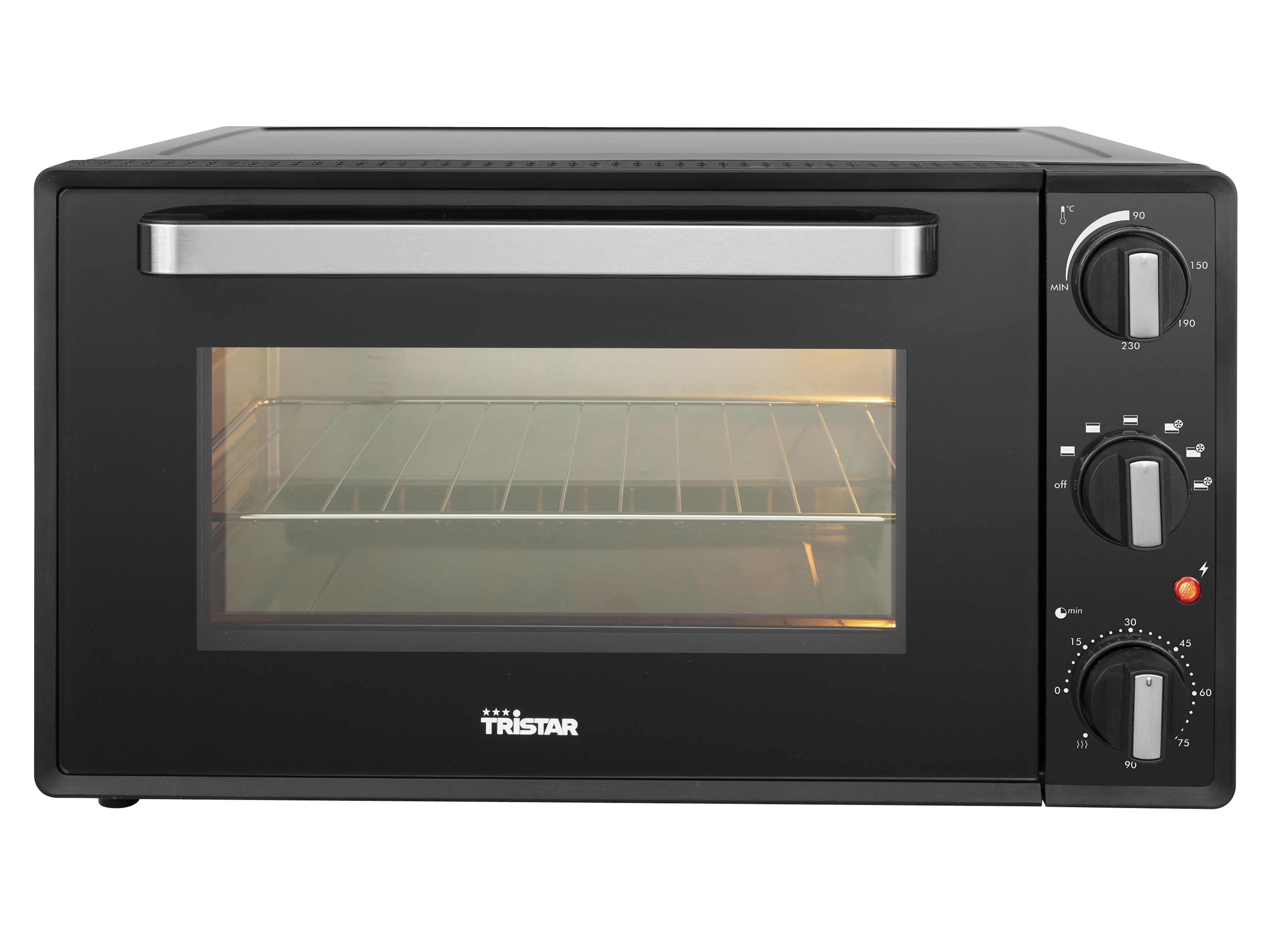 TRISTAR Mini-Backofen OV-3630, 38, L, 2000 W, Heißluft, schwarz