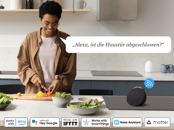 SWITCHBOT Smartes Türschloss, Smart Lock Pro, schwarz