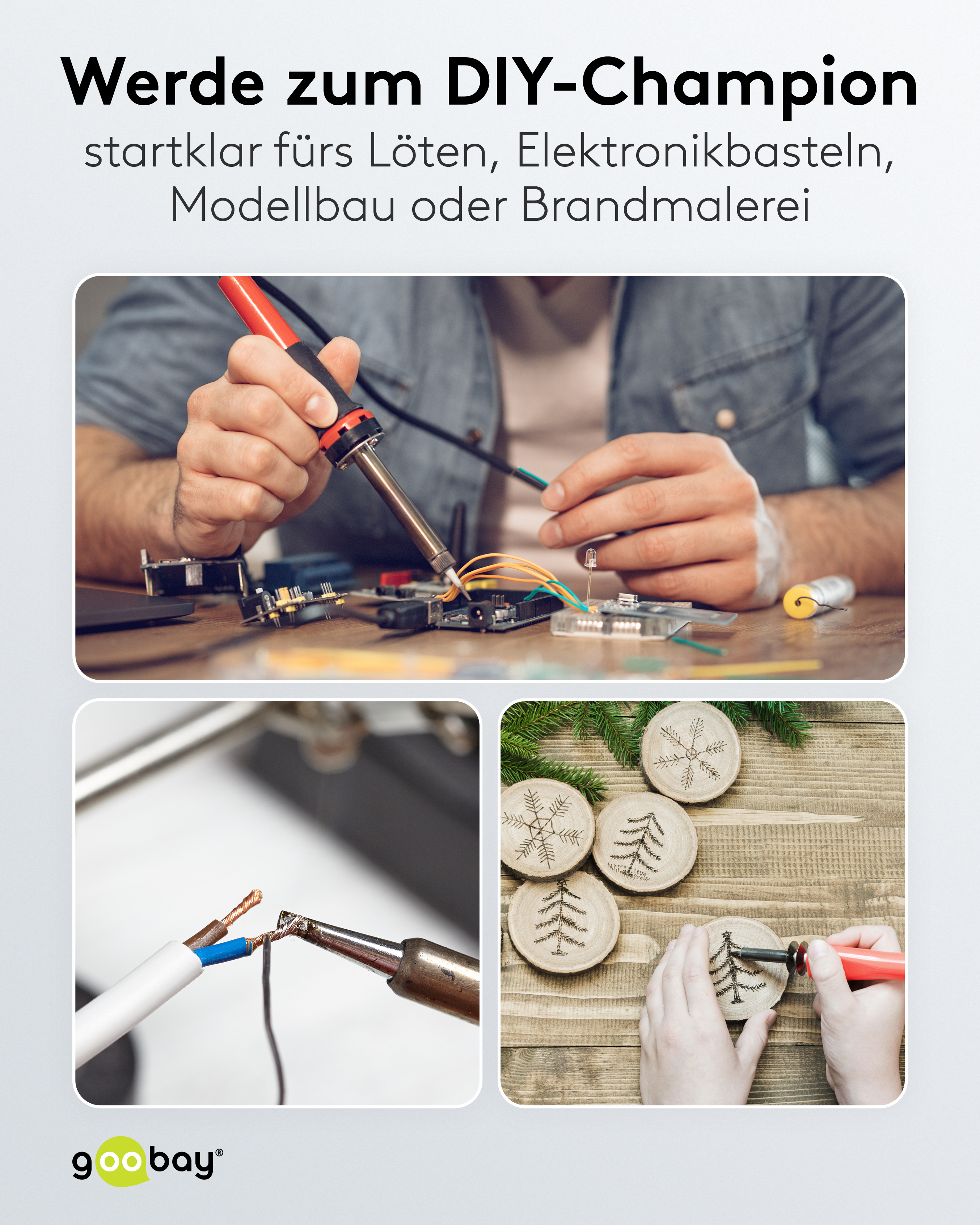 GOOBAY Digitale Lötstation, 78624, 70 W, 480 °C