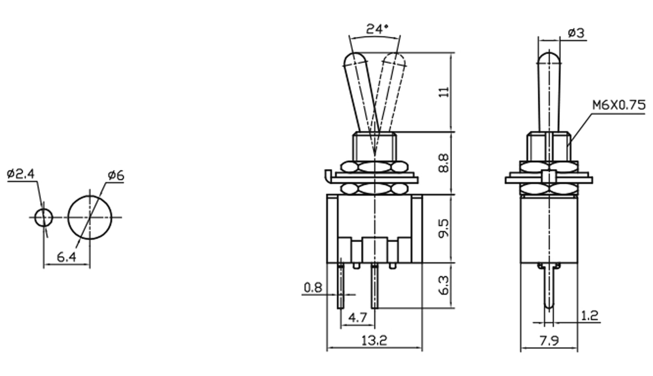 Kippschalter MTS-101-A2