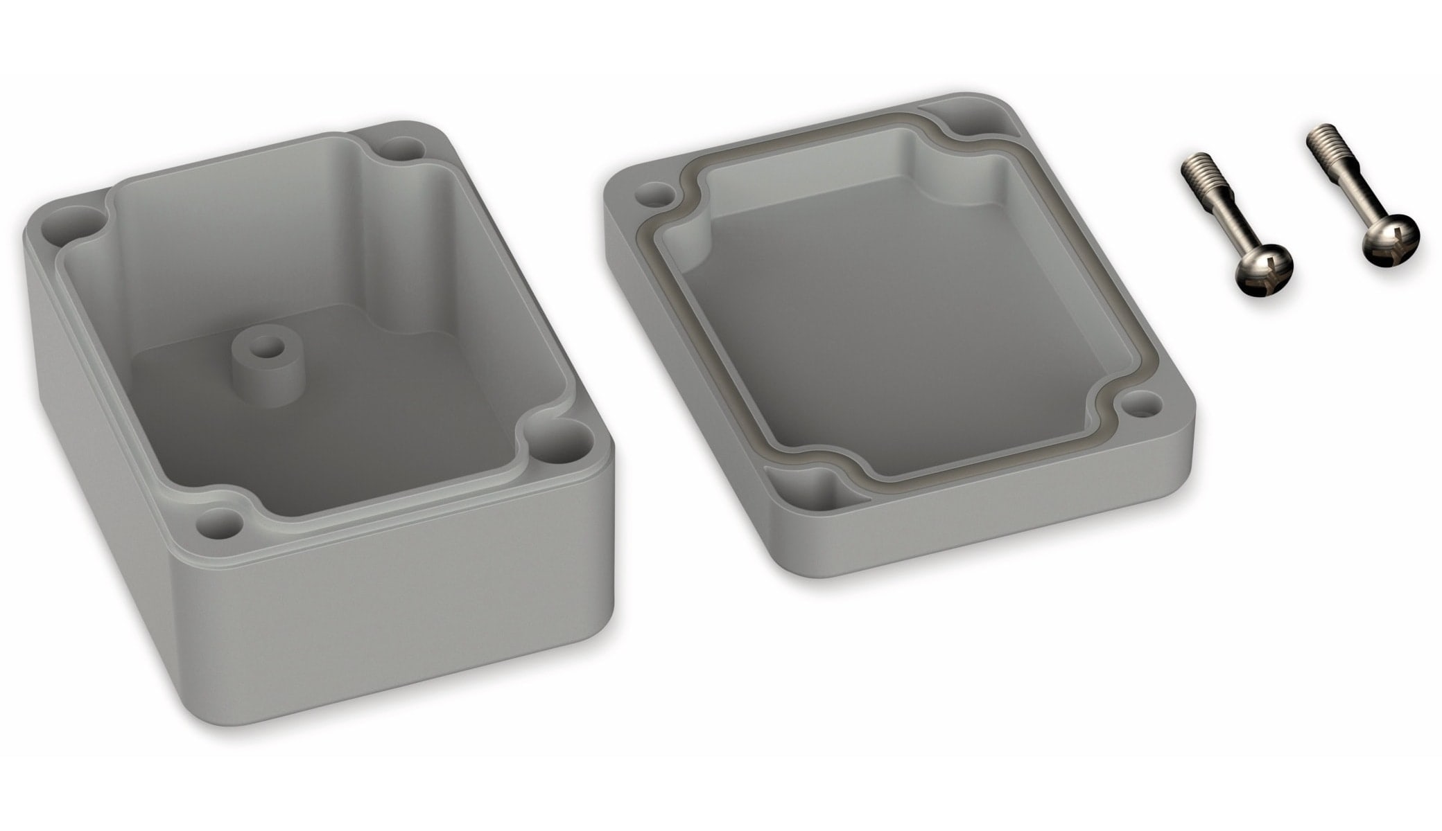 POLLIN, ABS Gehäuse, 65 x 50 x 35 mm, IP66, Lichtgrau POLLIN, ABS Gehäuse, 65 x 50 x 35 mm, IP66, Lichtgrau