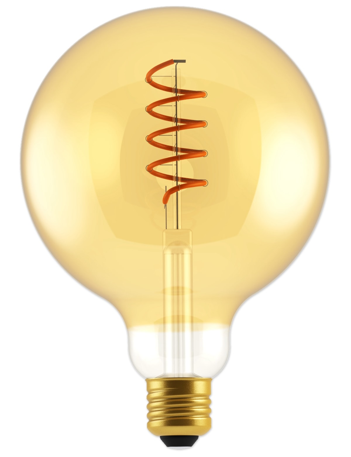 BLULAXA LED-Lampe, Vintage flex Filament, G125, 5W, 250lm, 1800K, gold