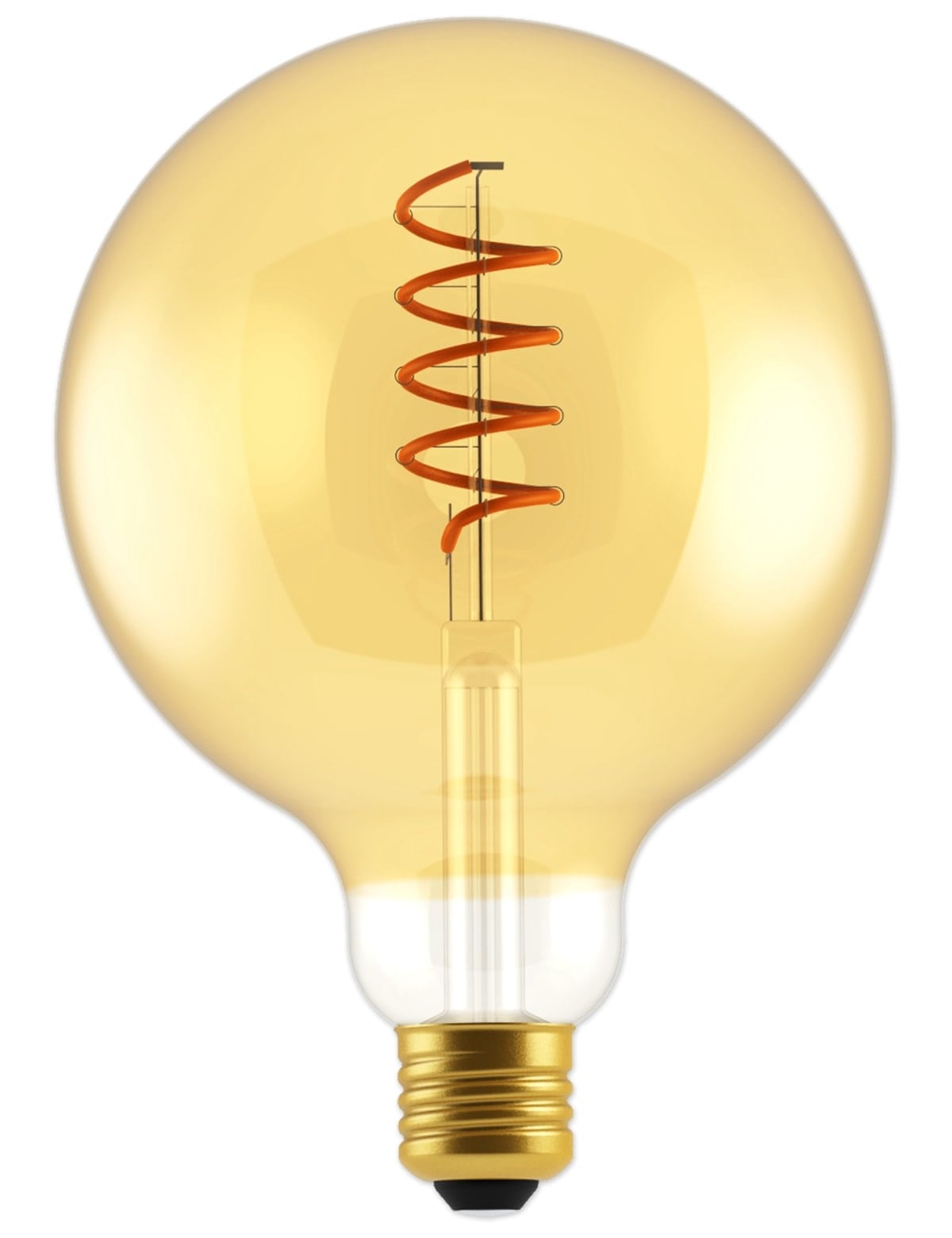 BLULAXA LED-Lampe, Vintage flex Filament, G125, 5W, 250lm, 1800K, gold BLULAXA LED-Lampe, Vintage flex Filament, G125, 5W, 250lm, 1800K, gold