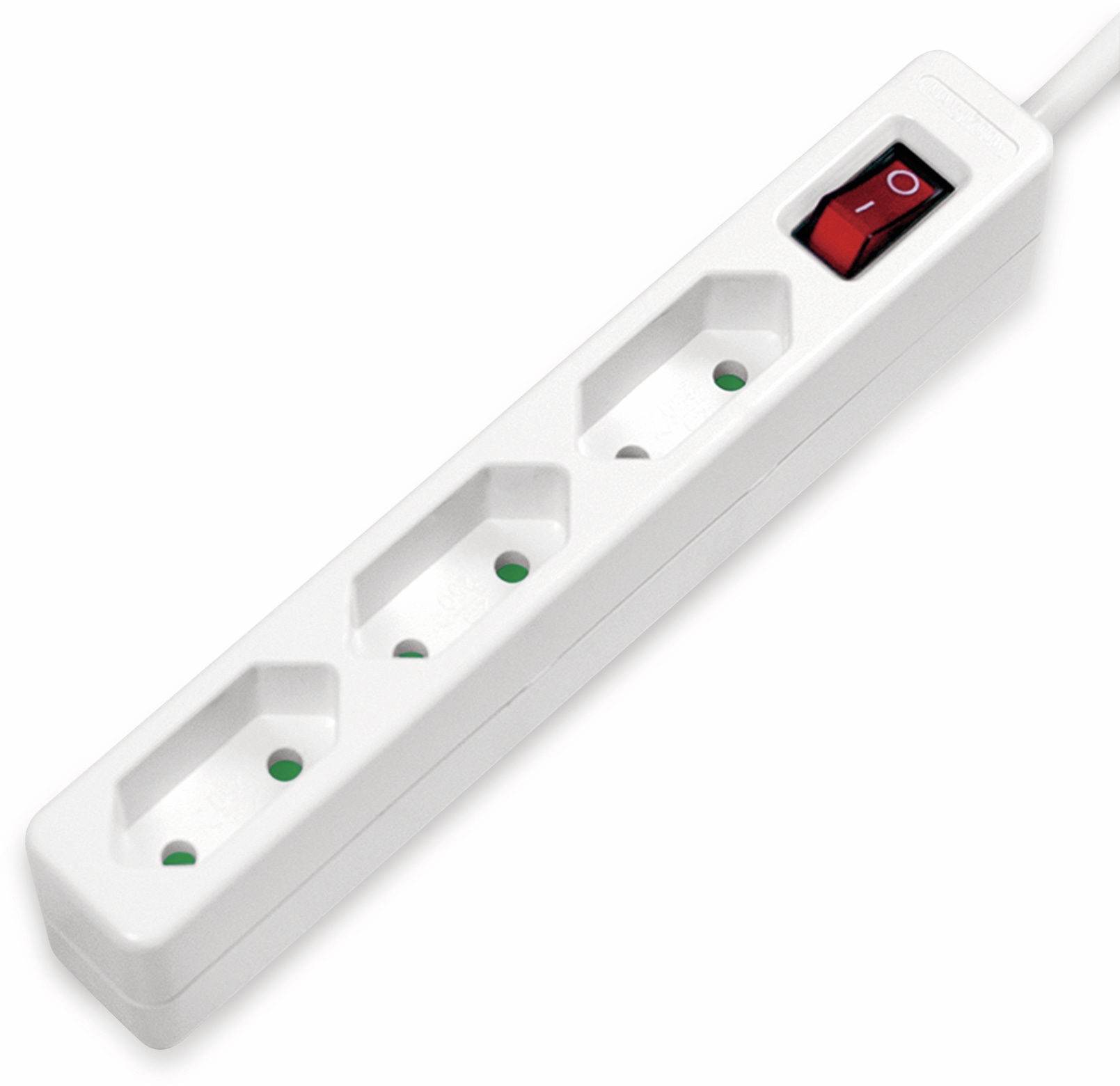 LOGILINK Euro-Steckdosenleiste 3-fach, Schalter, weiß LOGILINK Euro-Steckdosenleiste 3-fach, Schalter, weiß