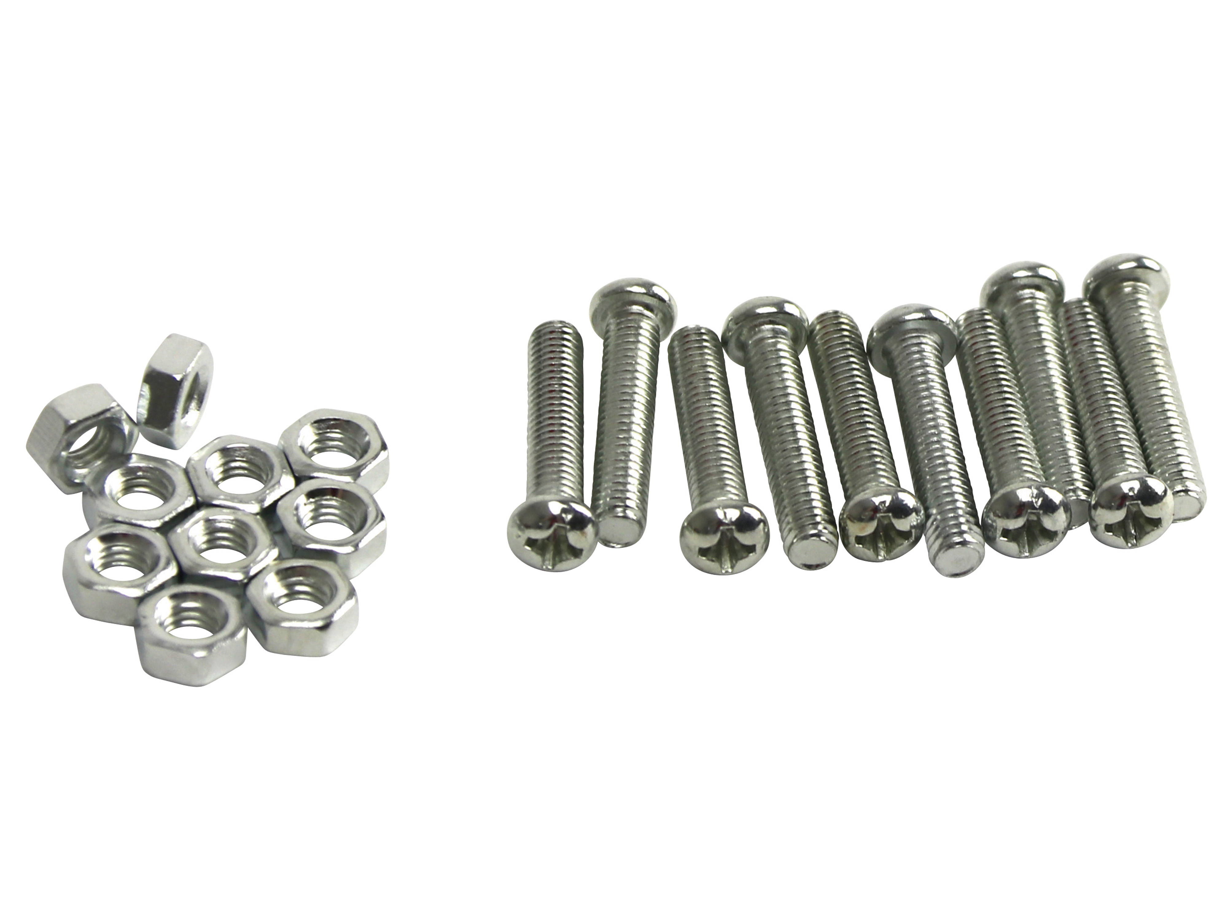 MASTERPROOF, Gewindeschrauben Set, M4x20, DIN 933, 10 St