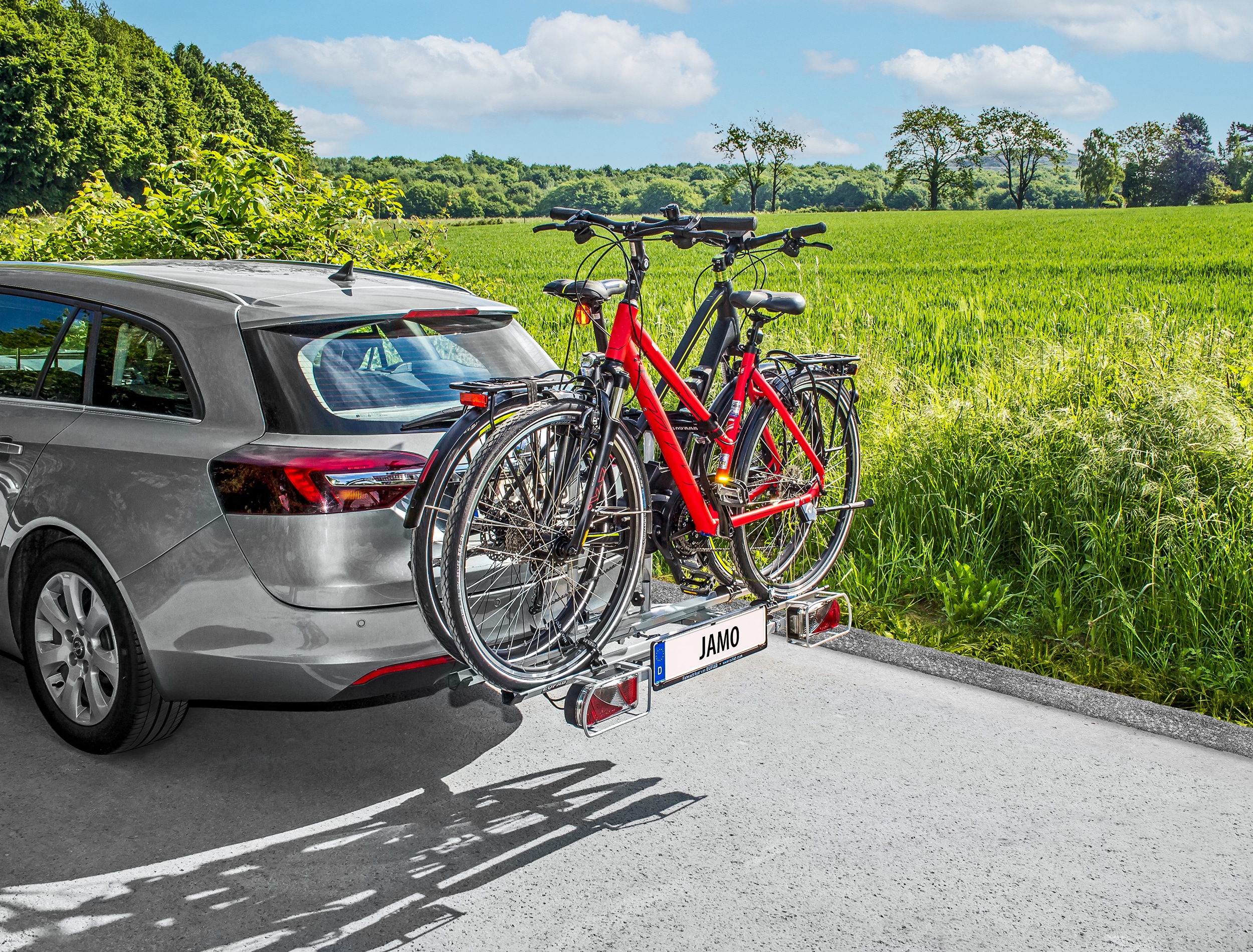EUFAB Fahrradträger JAMO, für 2 Fahrräder, inkl. Erweiterung und Wandhalterung EUFAB Fahrradträger JAMO, für 2 Fahrräder, inkl. Erweiterung und Wandhalterung
