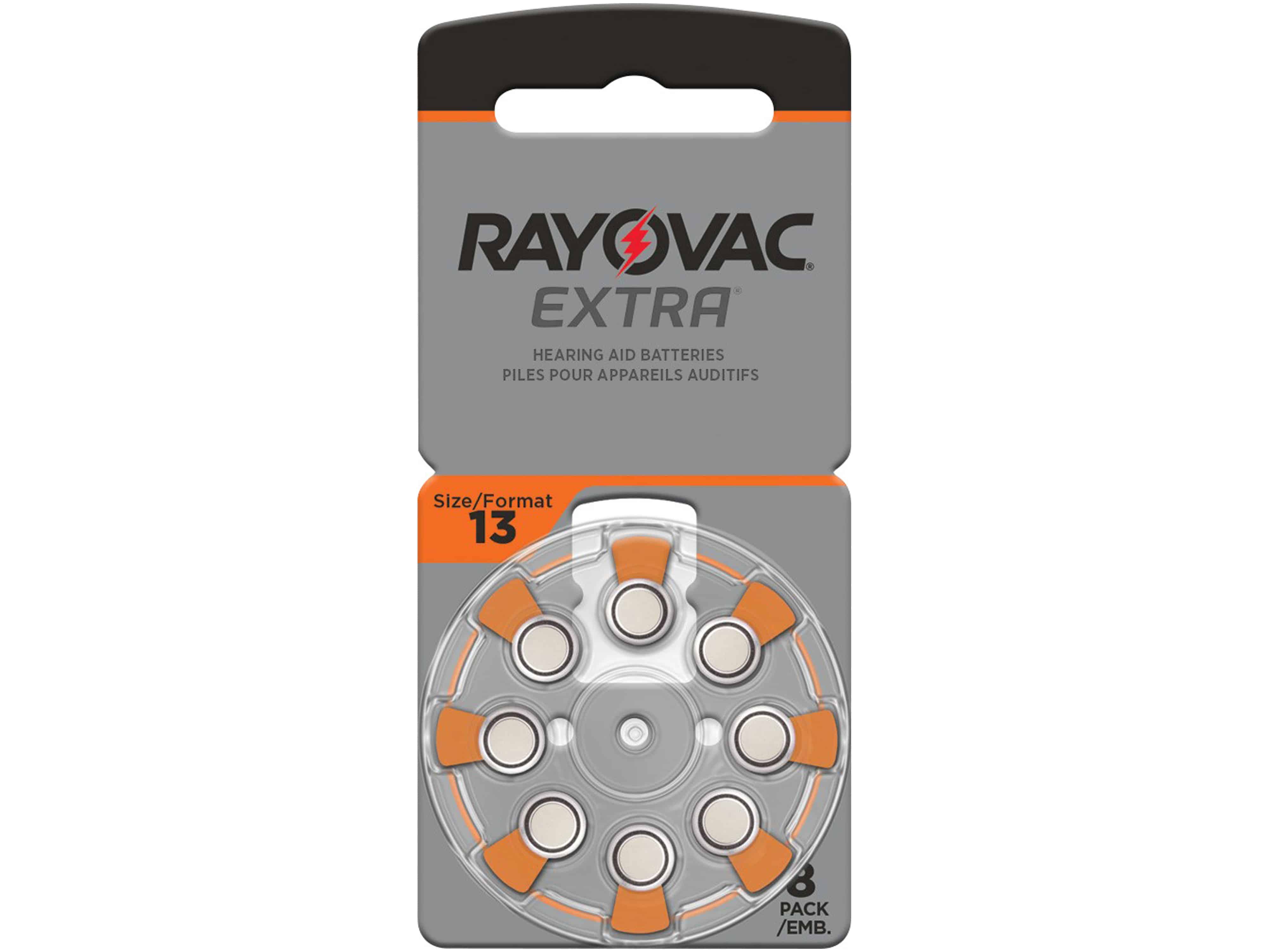 RAYOVAC Hörgeräte-Batterie, Größe 13, 8 Stück