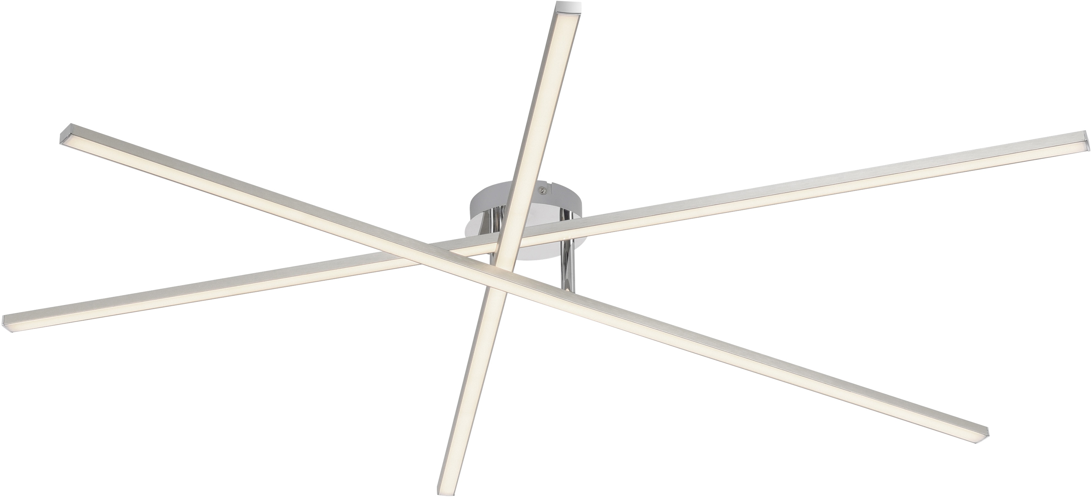 JUST LIGHT LED-Deckenleuchte 14727-55, 16W, 3000K, 1960lm, warmweiß, IP20, stahl