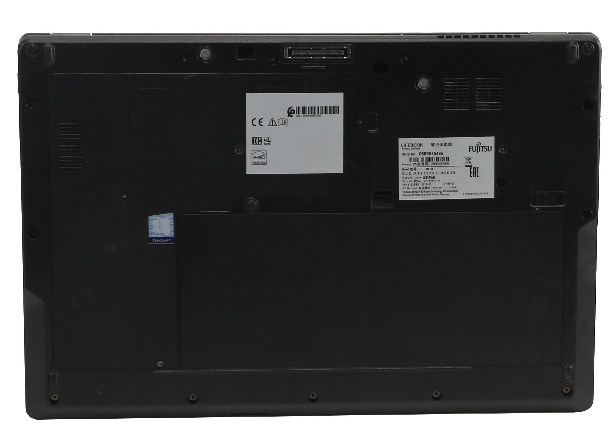 FUJITSU Notebook Lifebook E559, 15,6", 16GB, 512GB, Win11, gebraucht