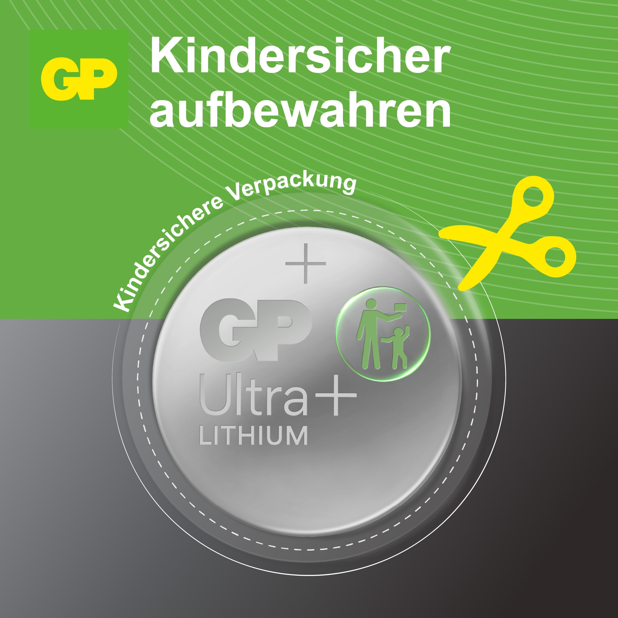 GP Ultra Plus, CR2032 Lithium Knopfzelle, 3 V, 5 Stück