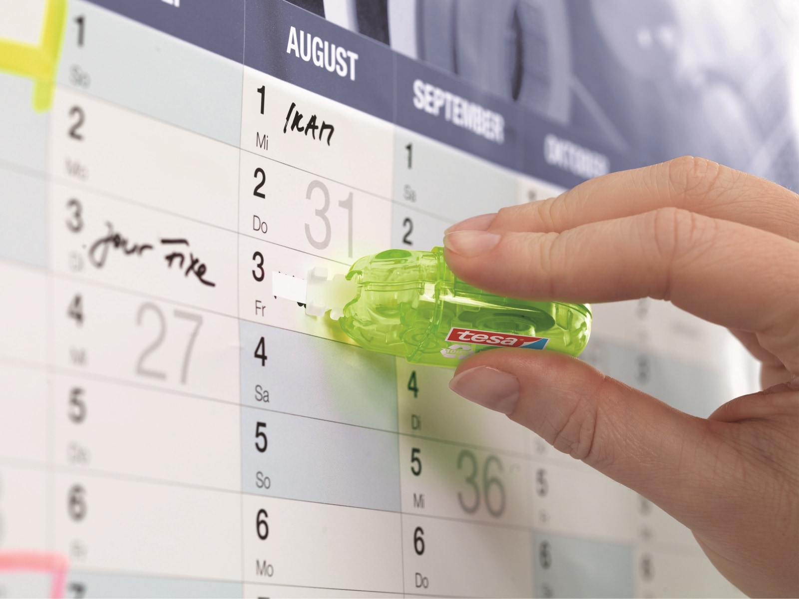 TESA Roller Korrigieren ecoLogo® Mini in 4 Farben, 6m:5mm, 59816-00000-00