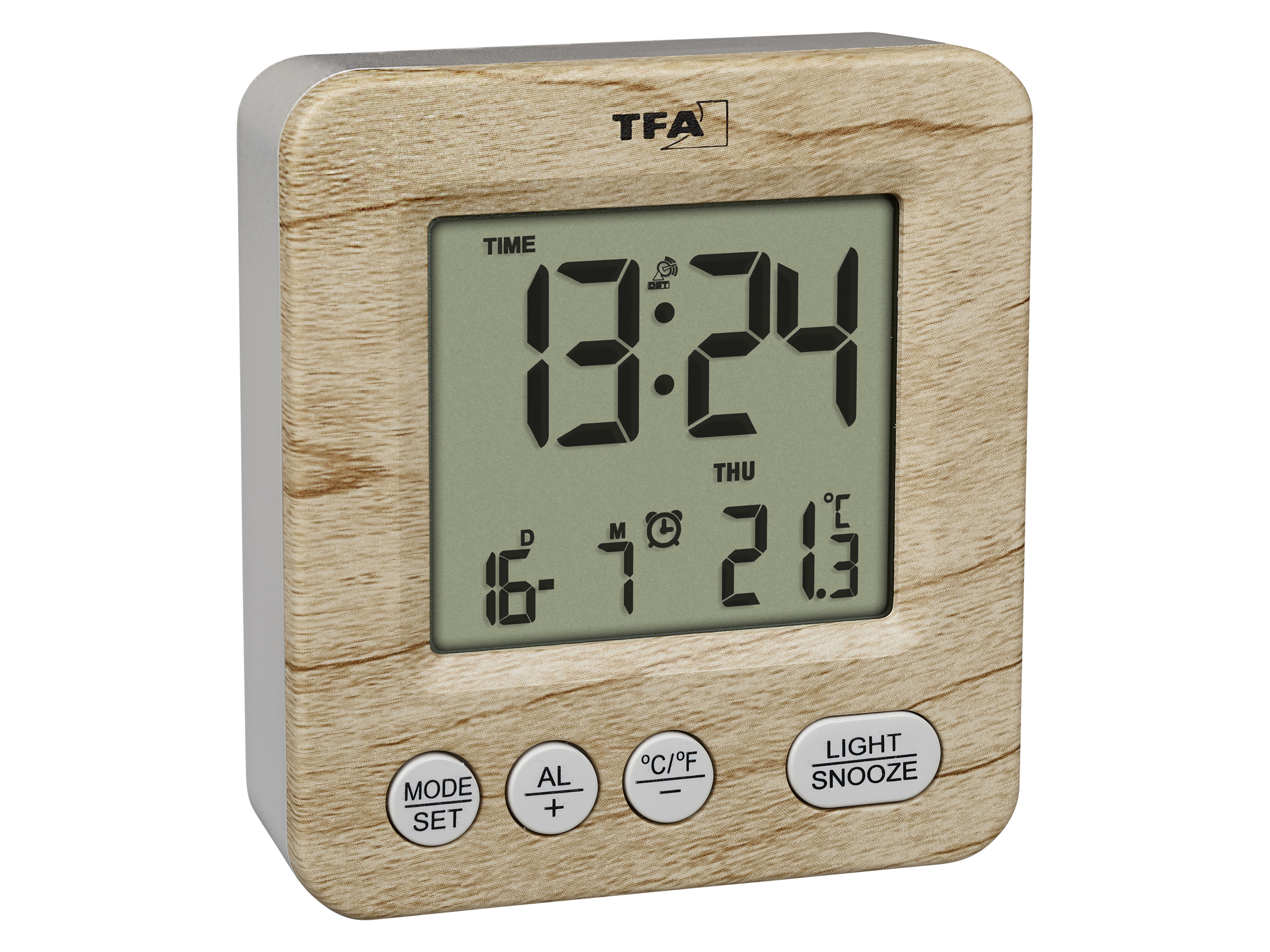 TFA Digitaler Funkwecker NOX 60.2567.08, holzoptik TFA Digitaler Funkwecker NOX 60.2567.08, holzoptik