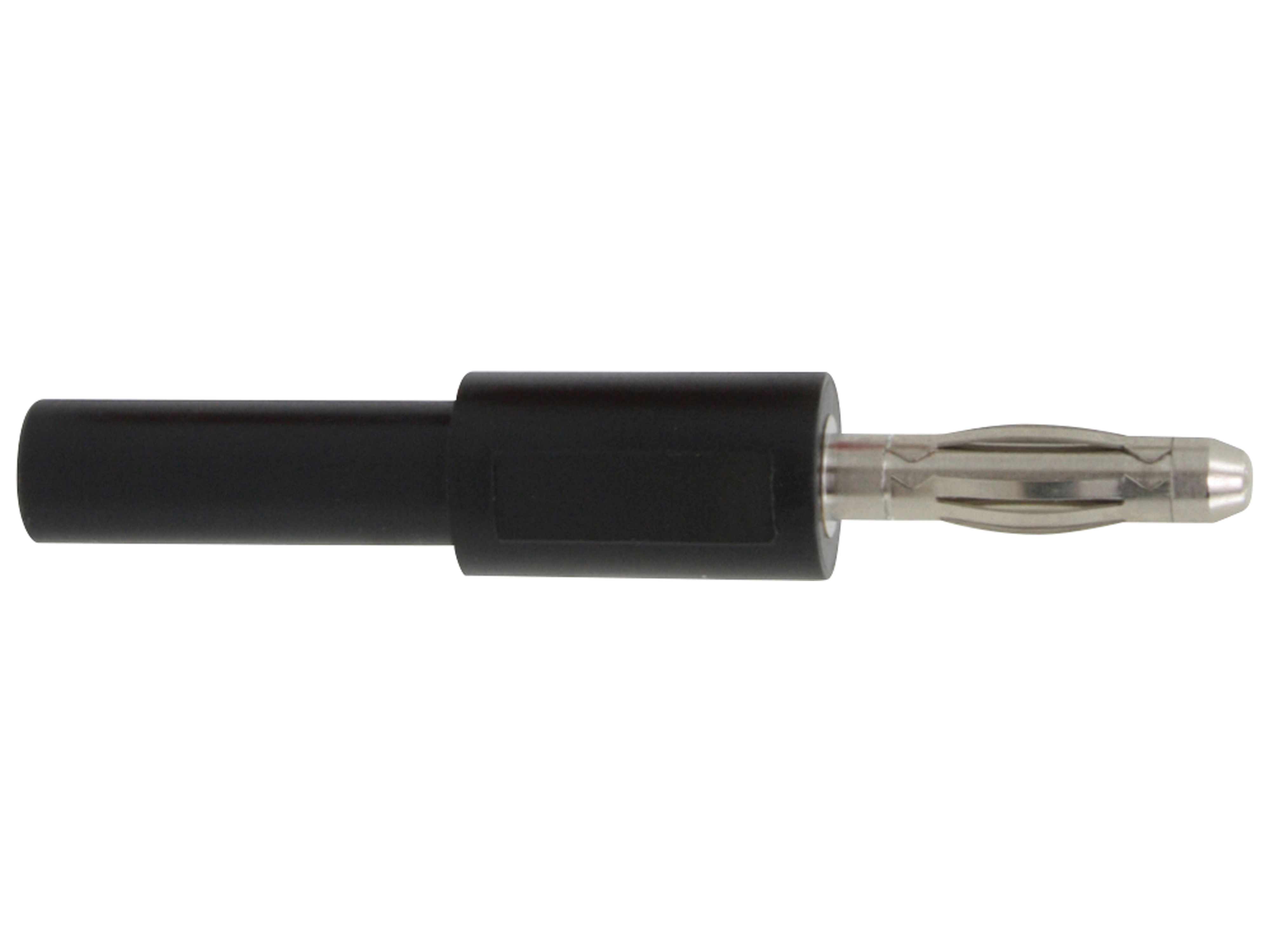 DONAU ELEKTRONIK Adapter, Stecker 4mm/ Buchse 2mm schwarz, 1031