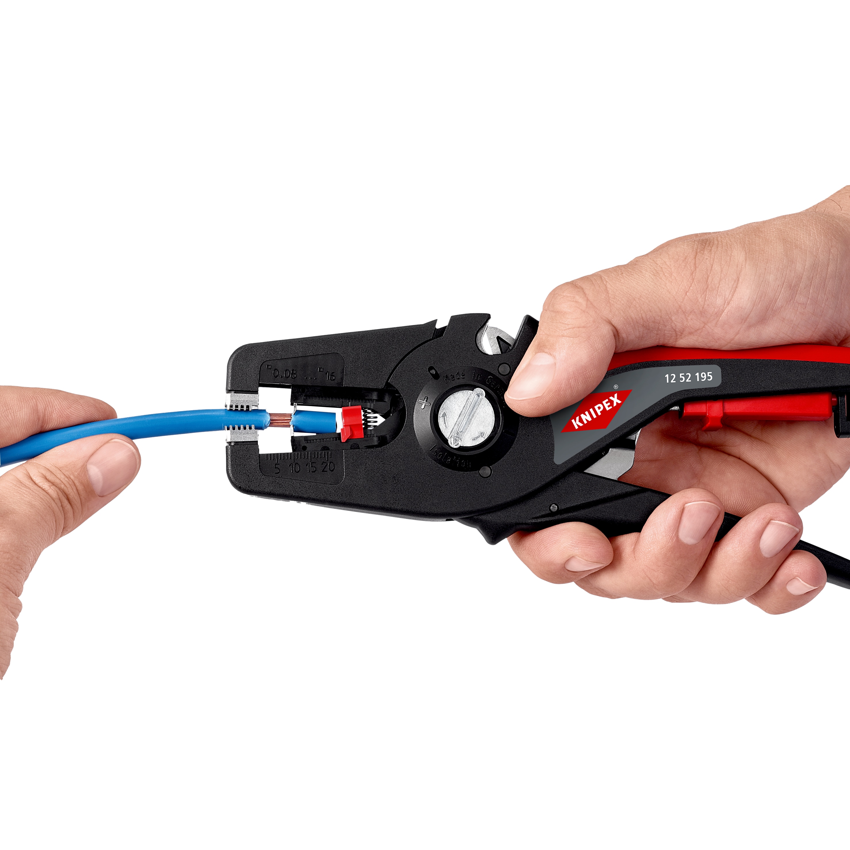 KNIPEX Automatische Abisolierzange PreciStrip16, 12 52 195 SB