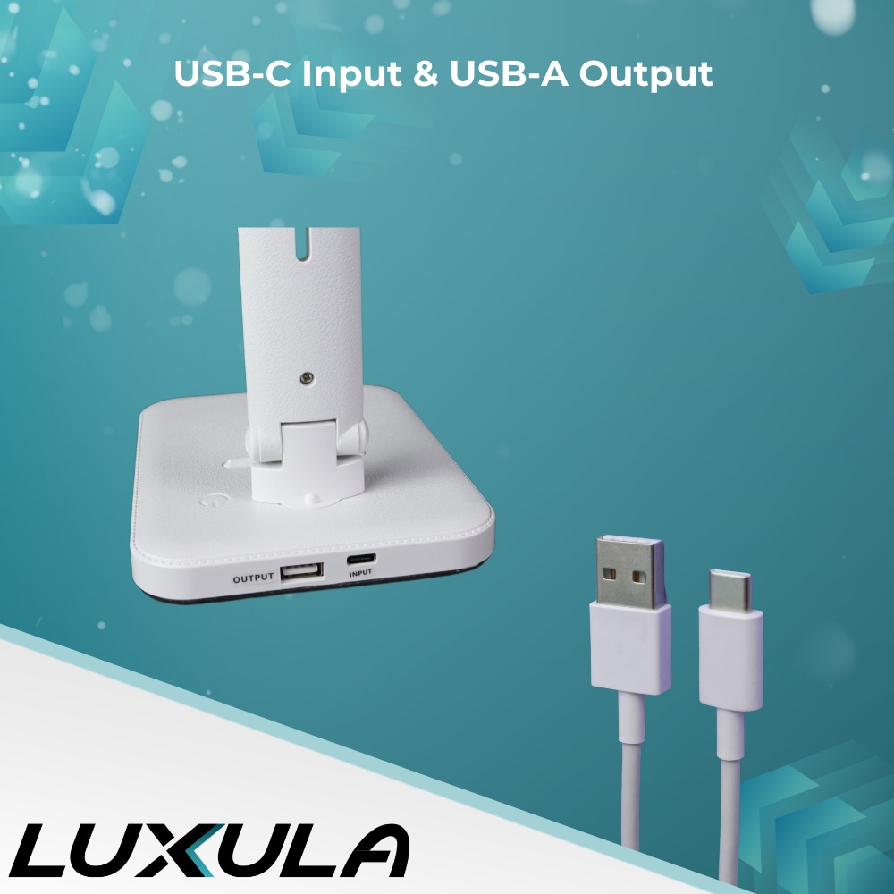 LUXULA LED-Tischleuchte, EEK: G, 5W, mit Dimm- und CCT-Funktion, weiß LUXULA LED-Tischleuchte, EEK: G, 5W, mit Dimm- und CCT-Funktion, weiß