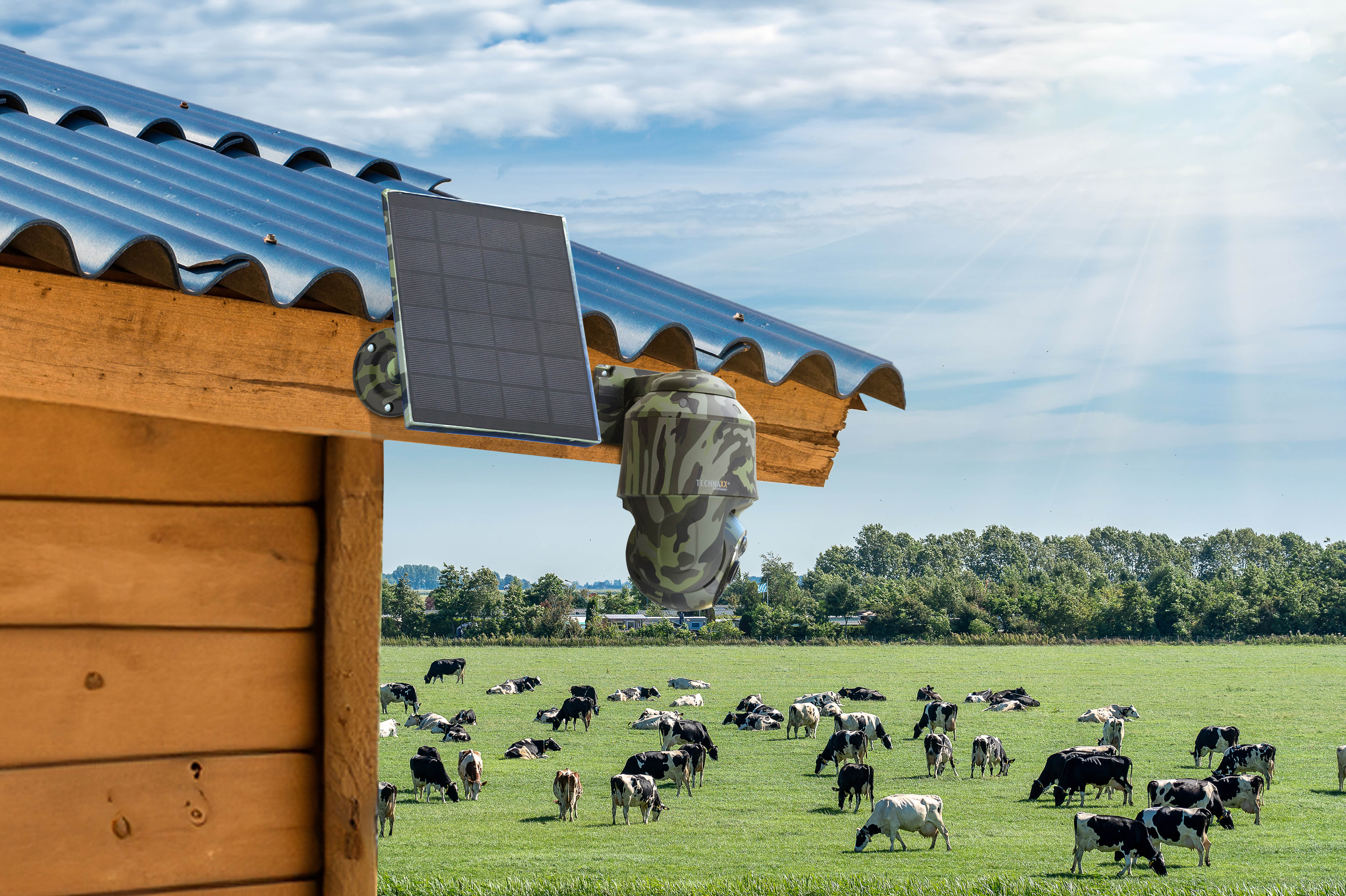 TECHNAXX Überwachungskamera 4G PT Dome TX-290, mit Solarmodul