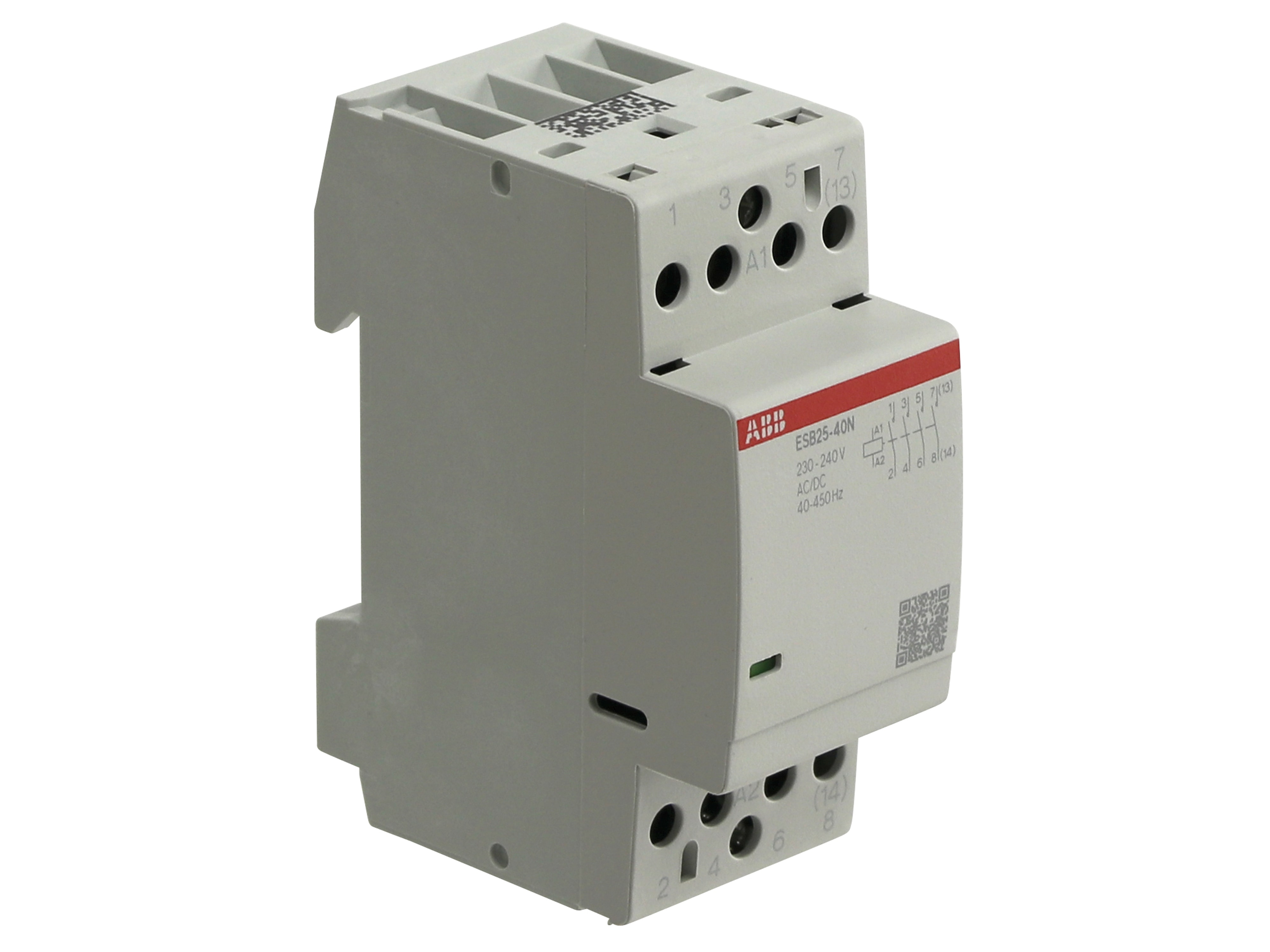 ABB Installationsschütz ESB25-40N-06, 25 A, 4S/0Ö, 230...240 V ABB Installationsschütz ESB25-40N-06, 25 A, 4S/0Ö, 230...240 V