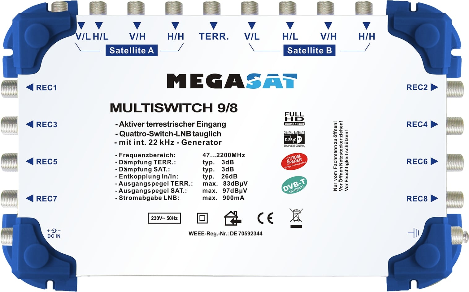 MEGASAT Multischalter 9/8 0600151 MEGASAT Multischalter 9/8 0600151