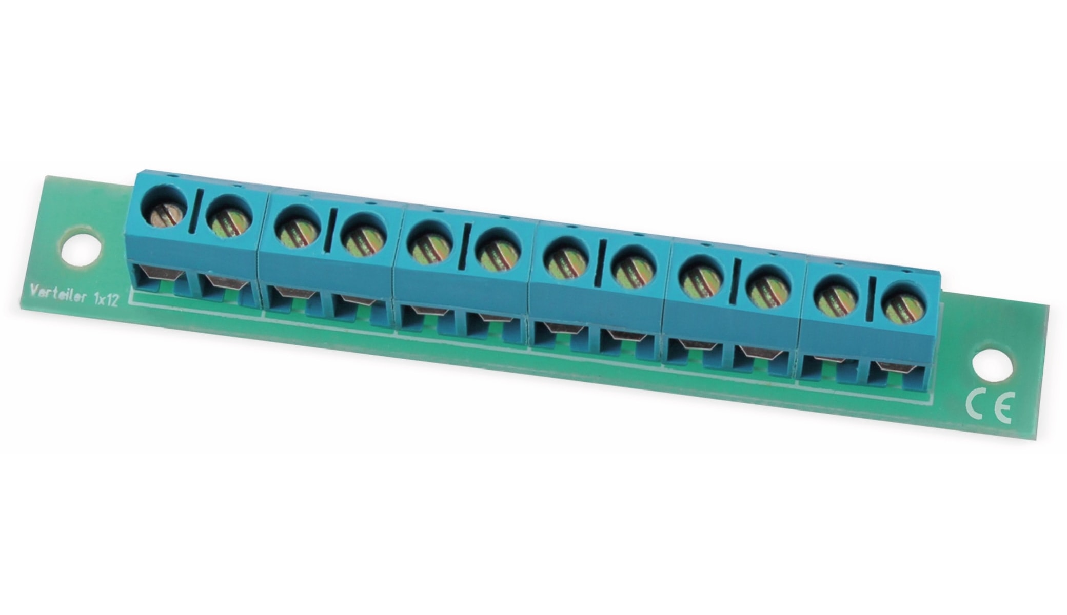 Stromverteiler 1x 12-polig, V1x12, mit Schraubklemmen