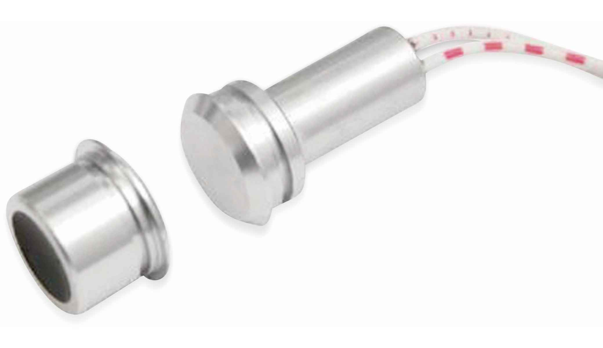 Tür-Fenster- Einlaßkontakt, 36 V/0,5 A, Ø12x25mm, Aluminium