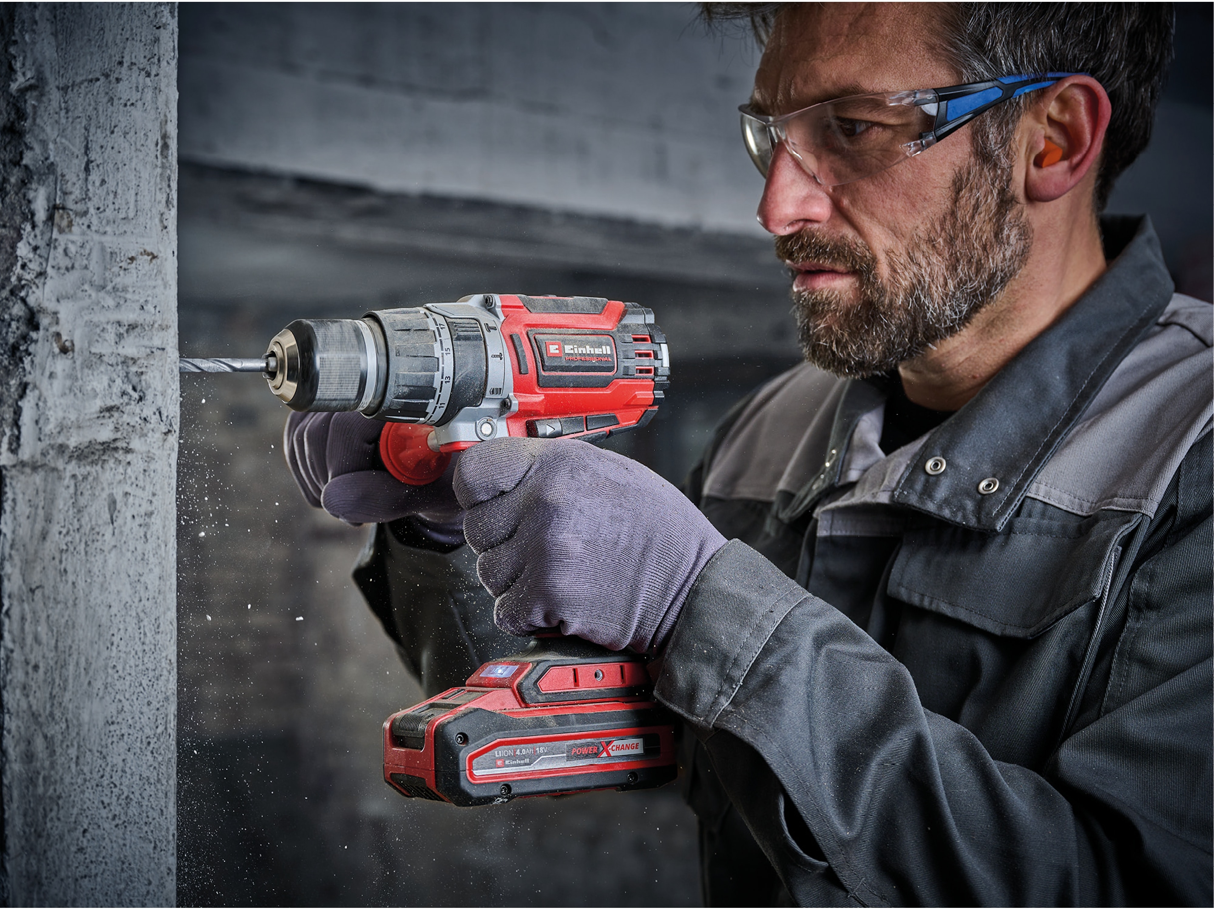 EINHELL PROFESSIONAL Akku-Schlagbohrschrauber TP-CD 18/70 Li-i BL, Solo