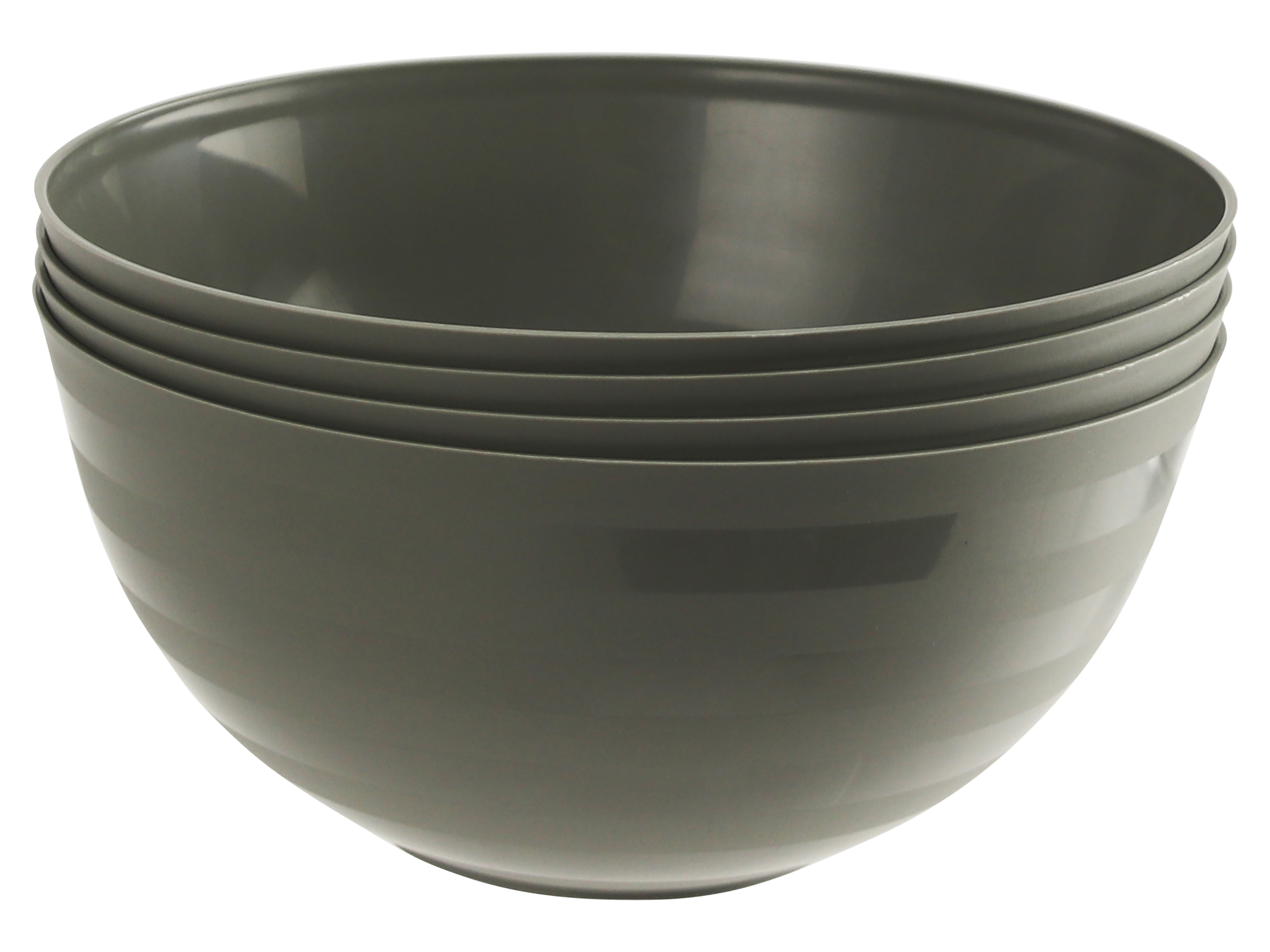 Camping-Schalen, 4-teilig, grau, Ø 140mm Camping-Schalen, 4-teilig, grau, Ø 140mm
