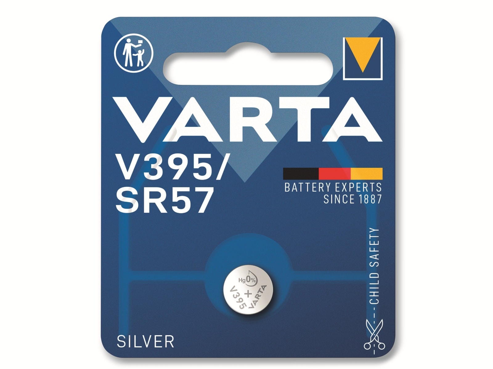 VARTA Knopfzelle Silver Oxide, 395 SR57,  1.55V, 1 Stück