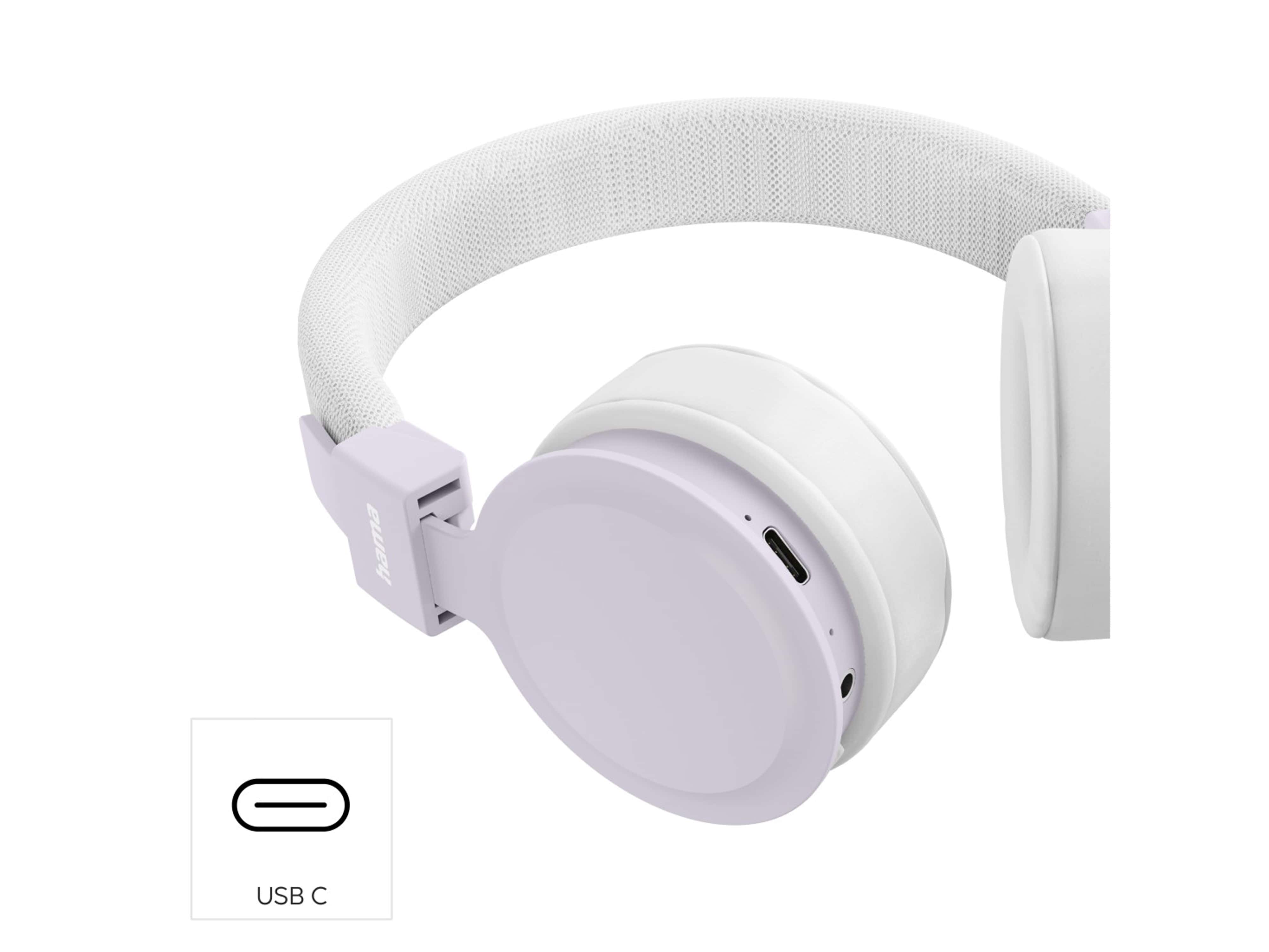 On-Ear Kopfhörer HAMA, Freedom Lit III, Bluetooth, faltbar, Sprachsteuerung weiß