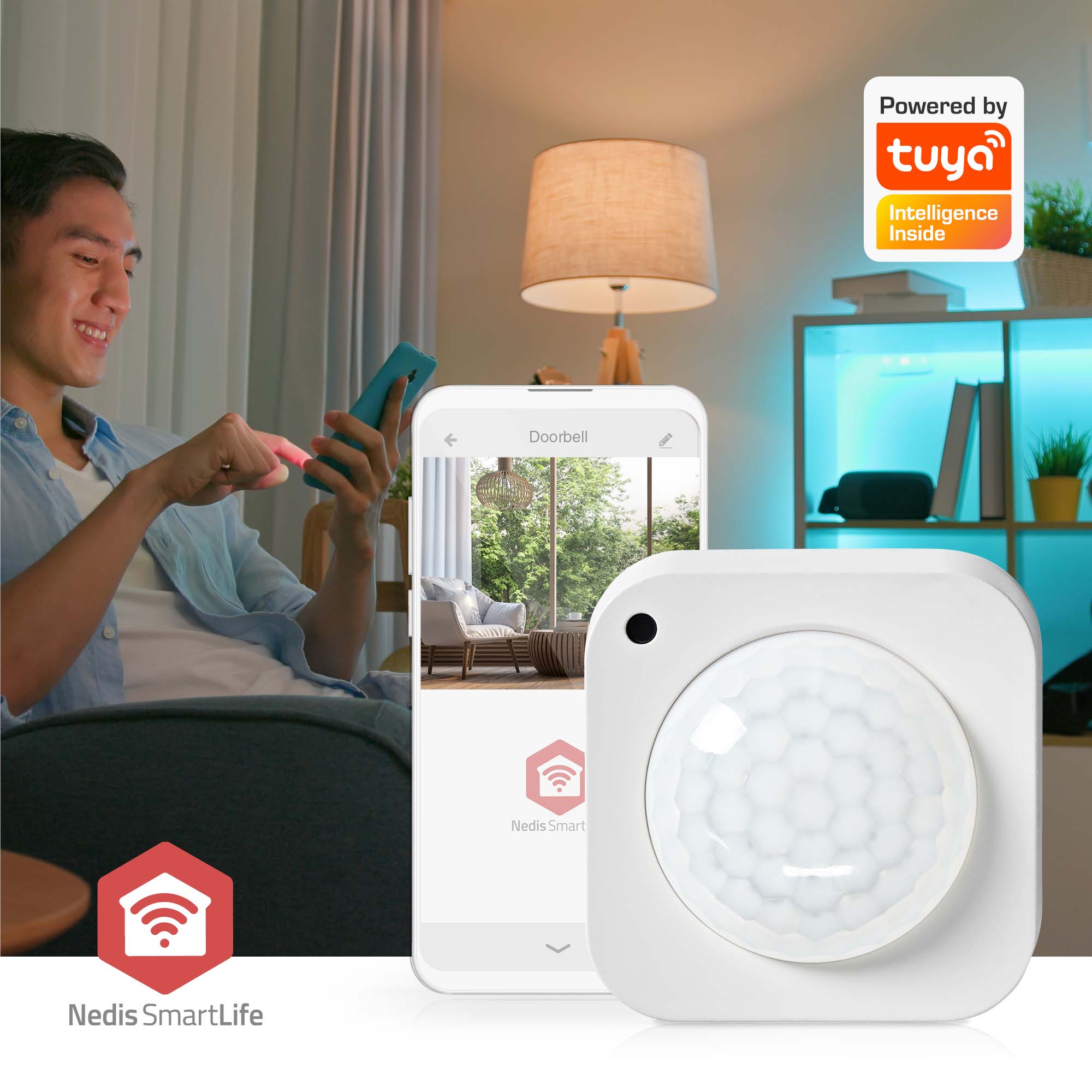 NEDIS Bewegungssensor SmartLife, weiß