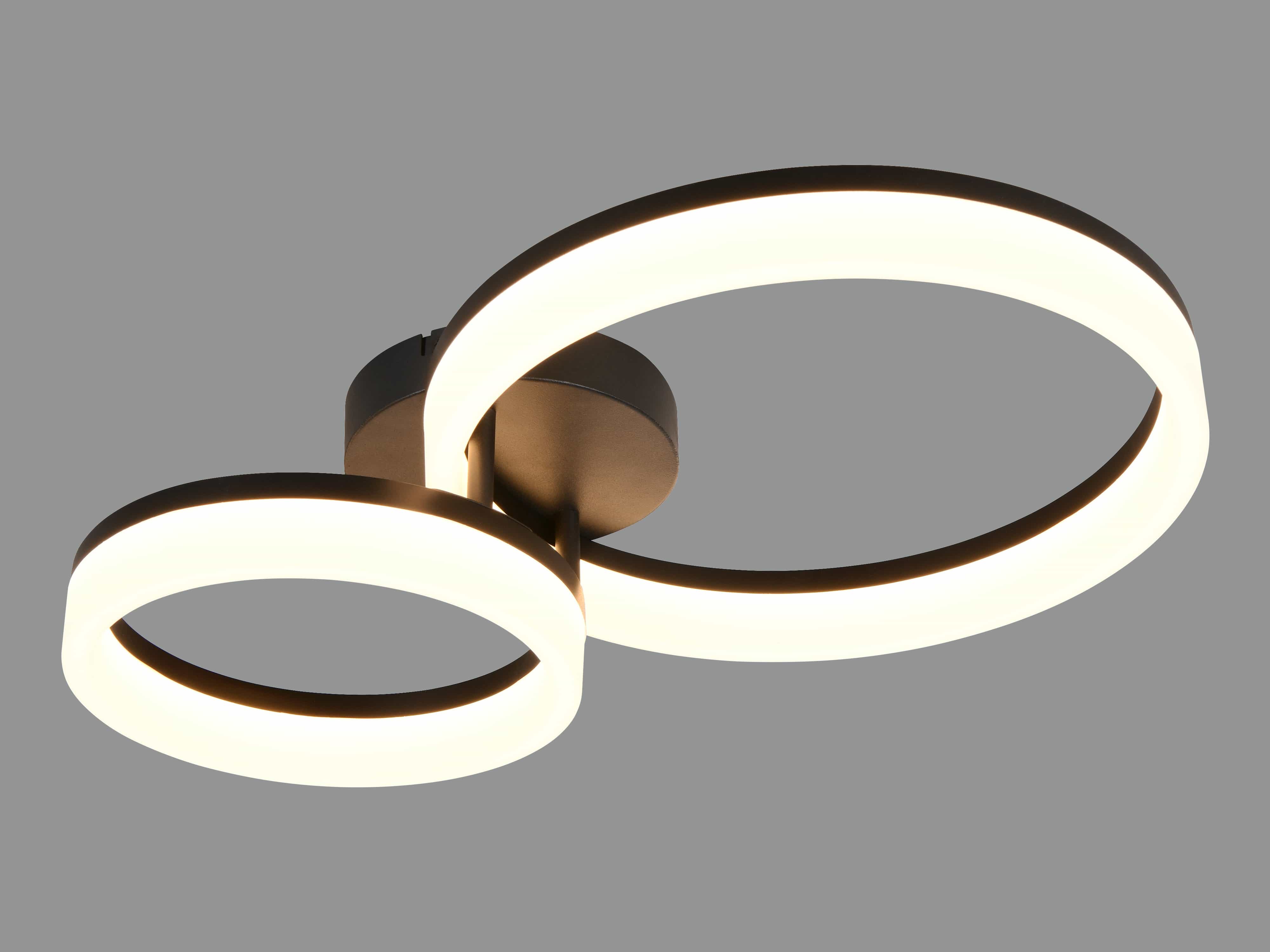 REALITY LED-Deckenleuchte Scope R63601232, 22W, 3000K, 2800lm, warmweiß, IP20, schwarz REALITY LED-Deckenleuchte Scope R63601232, 22W, 3000K, 2800lm, warmweiß, IP20, schwarz