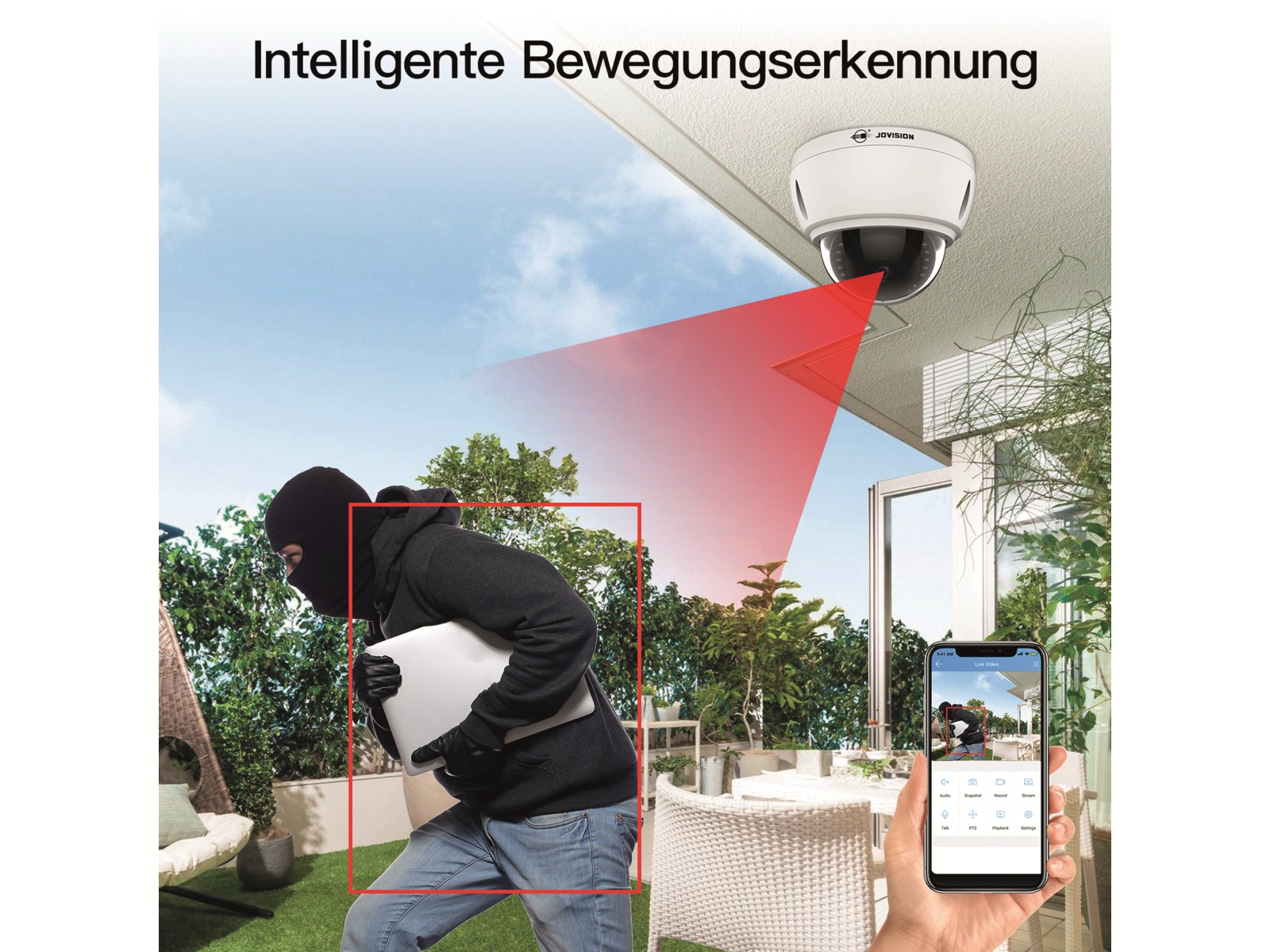 Jovision überwachungskamera CloudSEE, IP-D52, PoE, 5 MP Jovision überwachungskamera CloudSEE, IP-D52, PoE, 5 MP