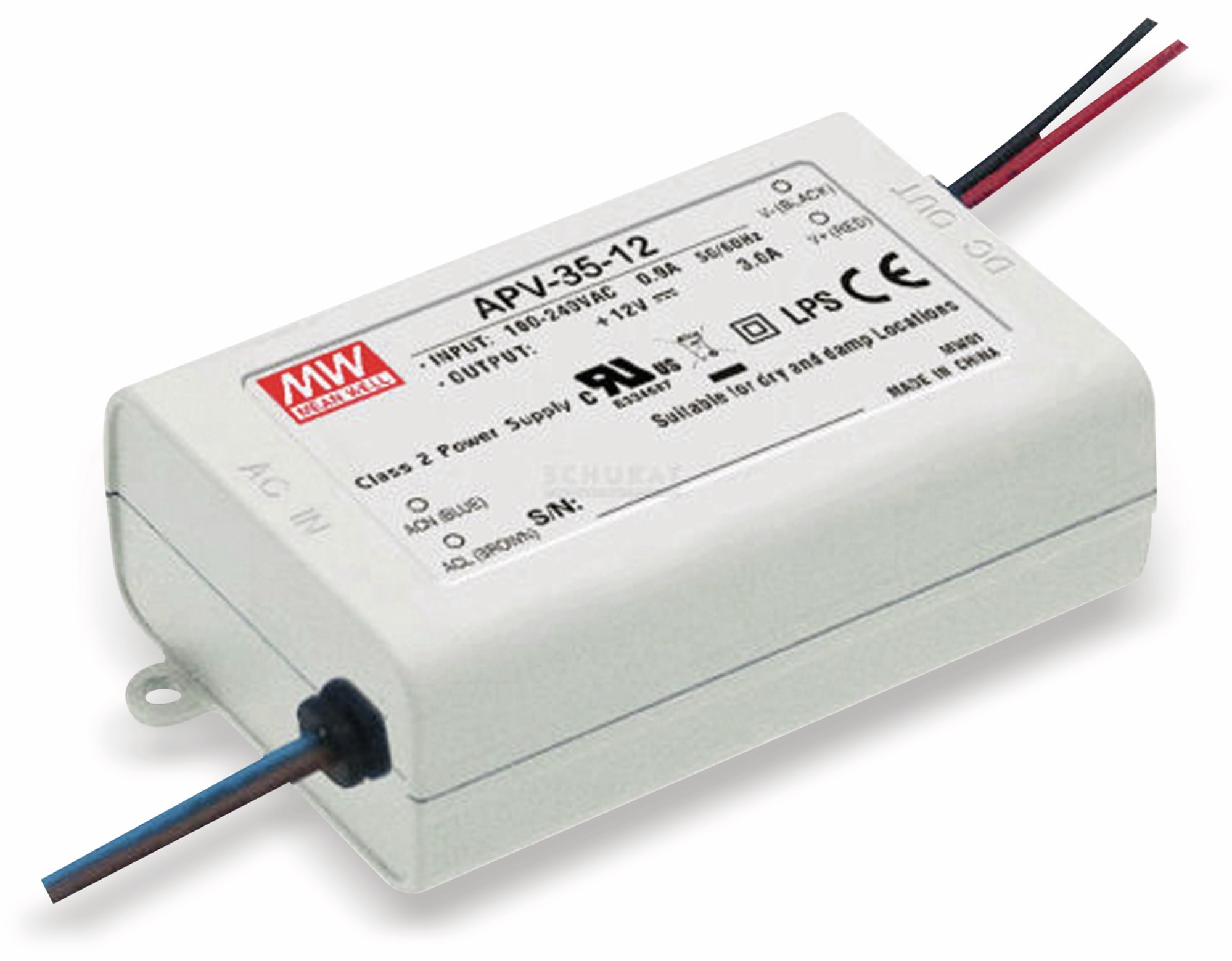 MEAN WELL Schaltnetzteil APV-35-5, 5 V-/5 A MEAN WELL Schaltnetzteil APV-35-5, 5 V-/5 A
