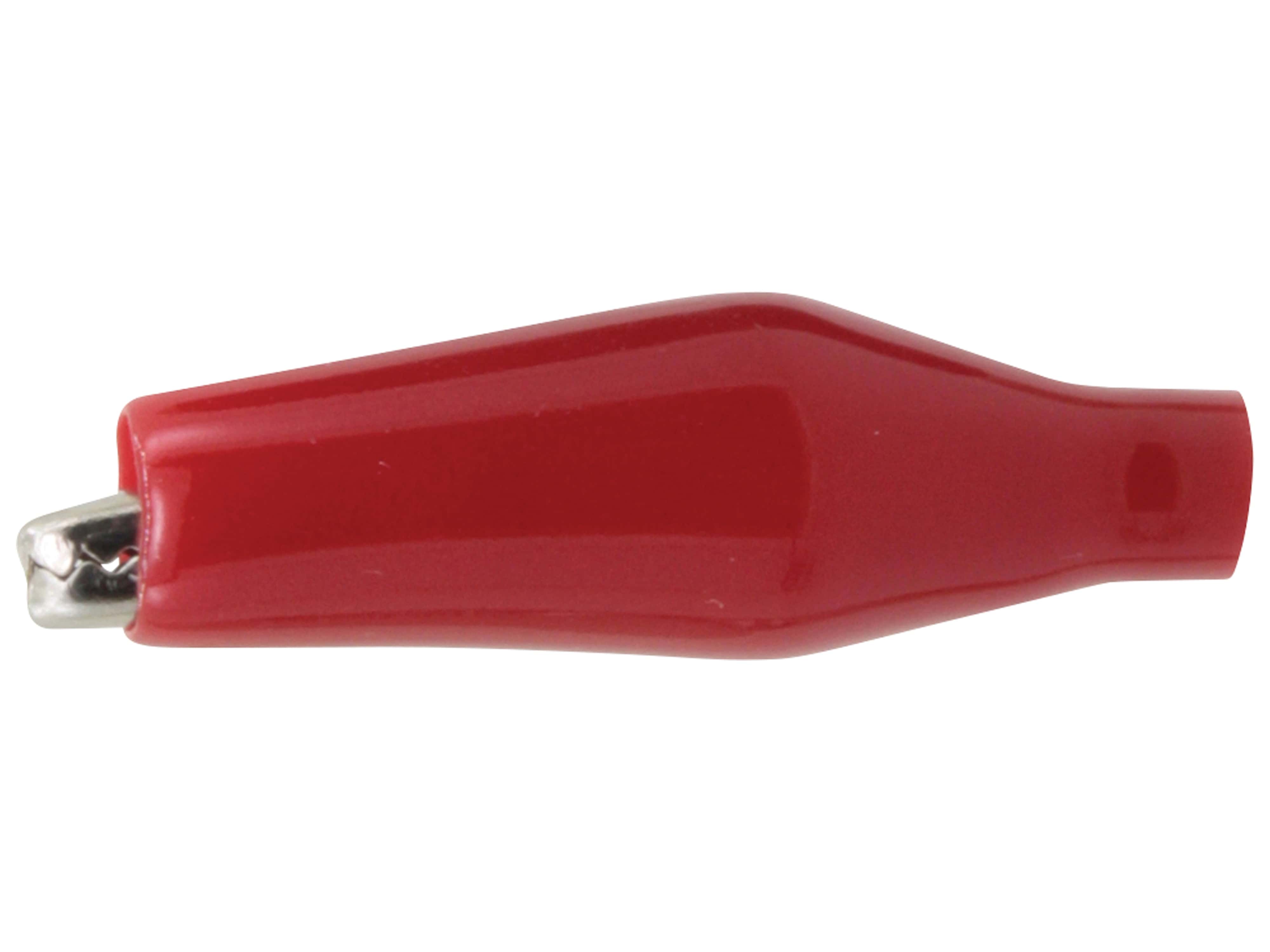 DONAU ELEKTRONIK Krokodilklemme, 40 mm, isoliert, rot, 5030