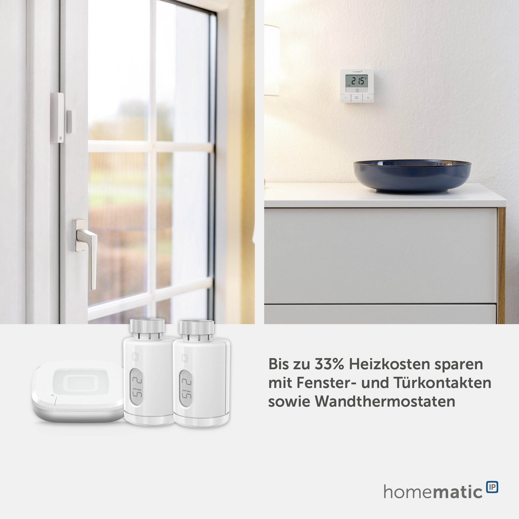 HOMEMATIC IP 162165A0 Starterset Heizen Pure