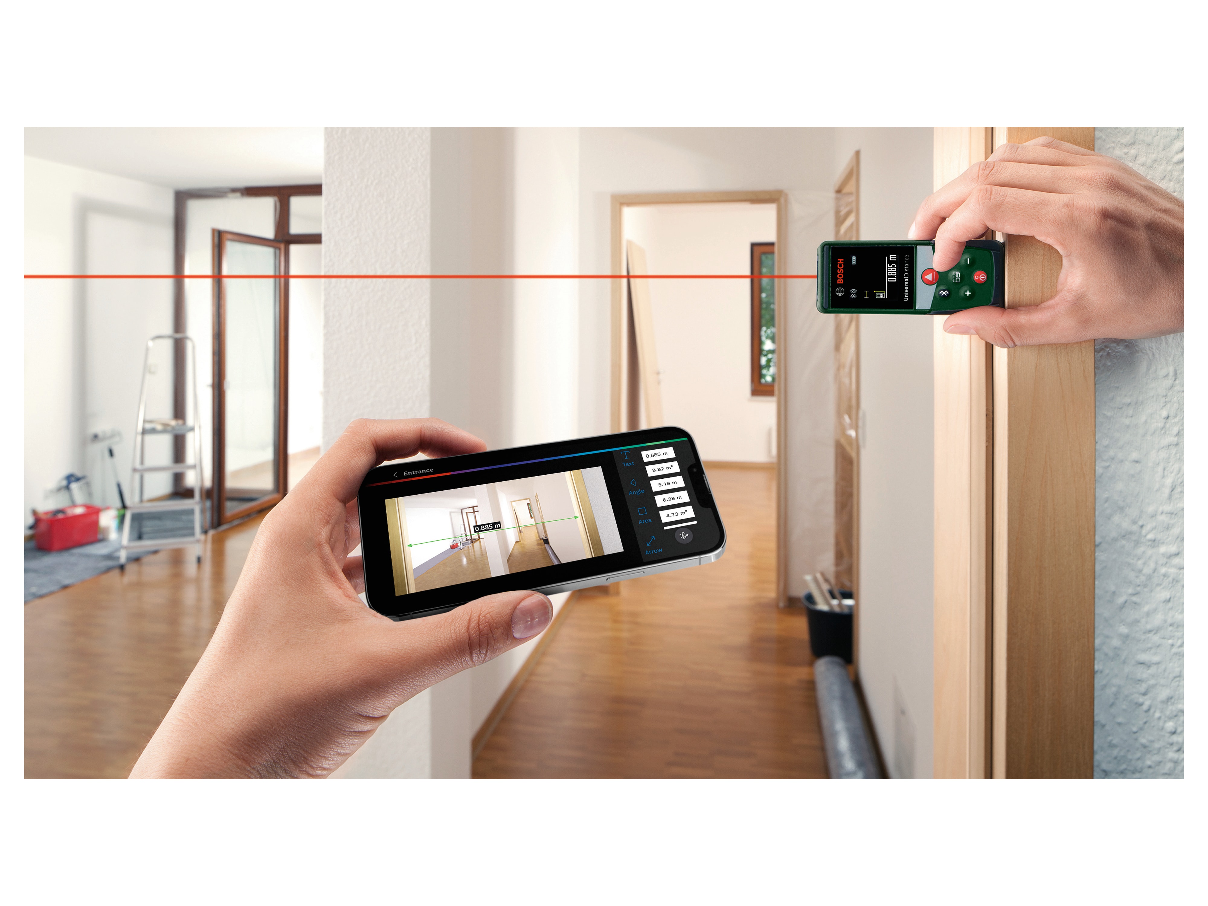 BOSCH Digitaler Laser-Entfernungsmesser UniversalDistance 50 C, 06036723Z0
