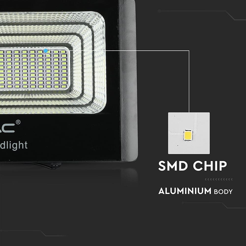 V-TAC Solar LED-Fluter VT-60W, 20 W, 4000 K, mit Panel + Fernbedienung V-TAC Solar LED-Fluter VT-60W, 20 W, 4000 K, mit Panel + Fernbedienung