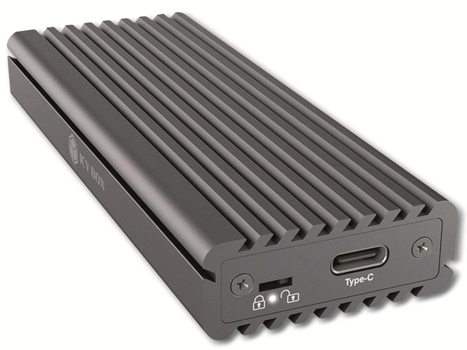 ICY BOX Festplattengehäuse IB-1817MC-C31, M.2 PCIe/SATA SSD zu USB 3.1 Typ-C