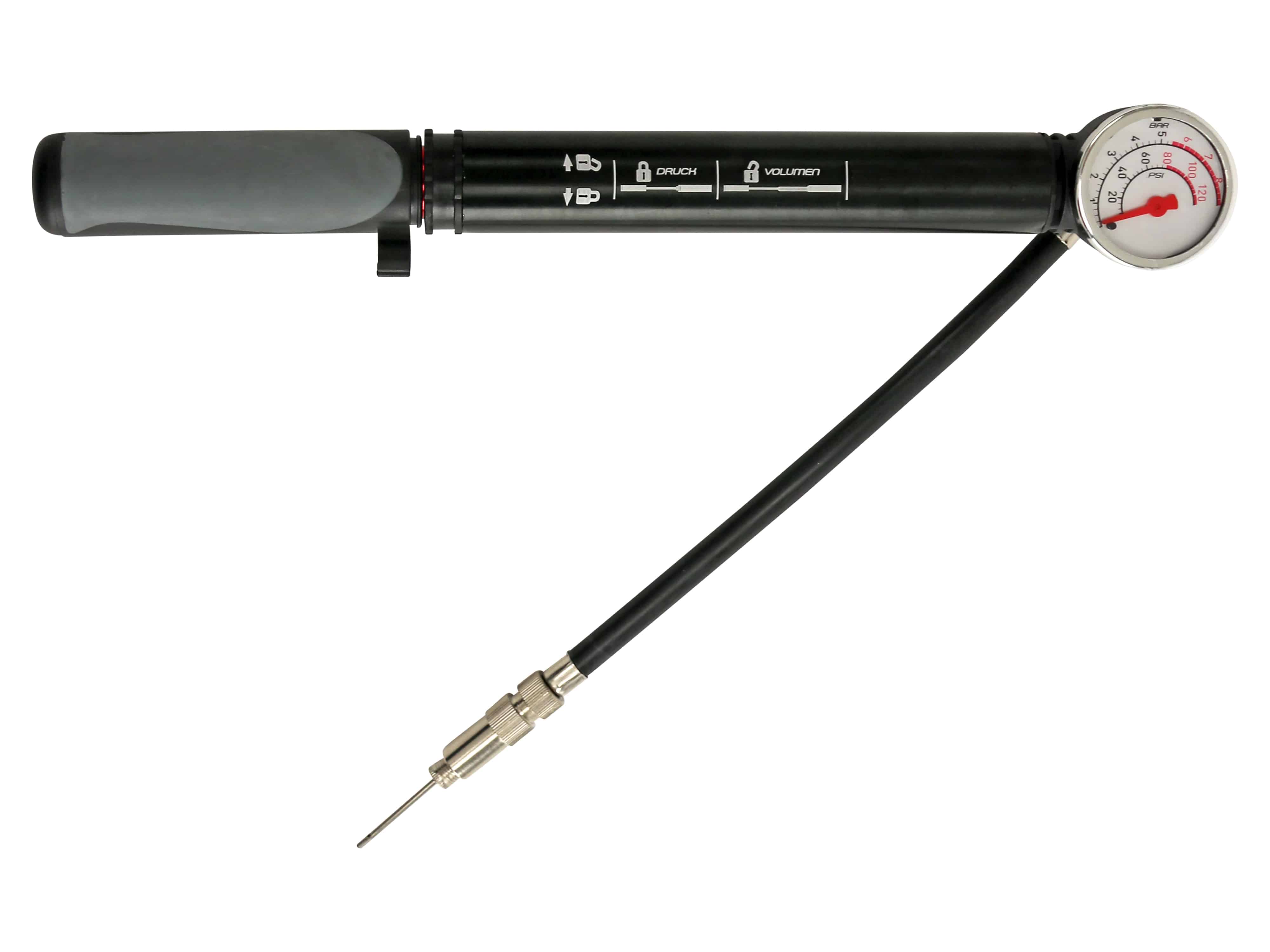 Mini Luftpumpe, 8 bar, 120 PSI, Universaler Ventiladapter
