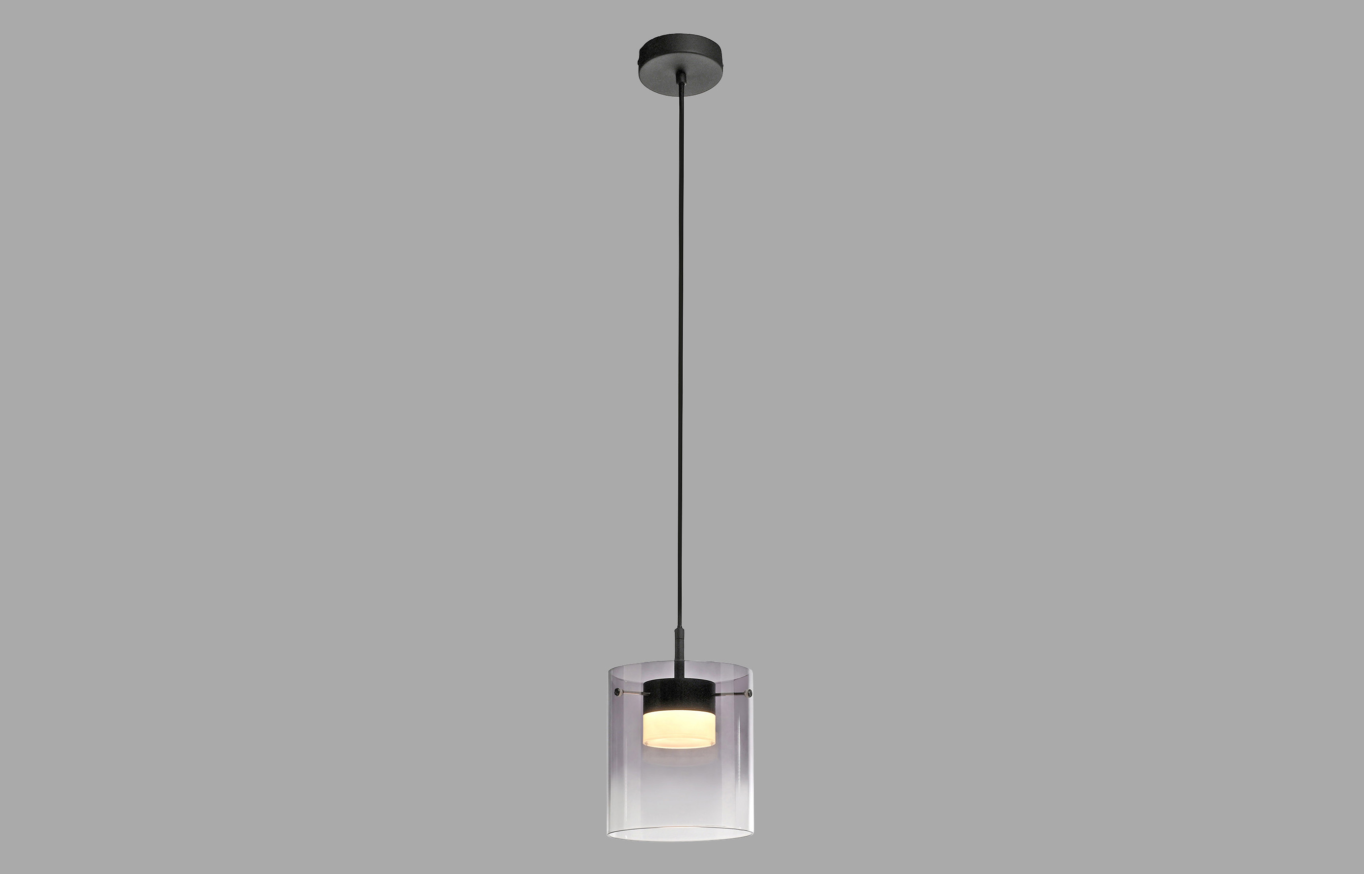 JUST LIGHT LED-Pendelleuchte 14042-18, 7,5W, 800lm, 3000K, schwarz