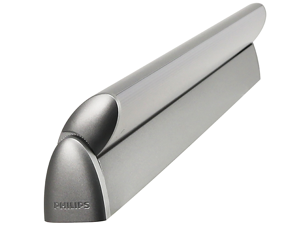 PHILIPS Wandleuchte Lamine, Grau, Aluminium, LED, 3000K, 11 W