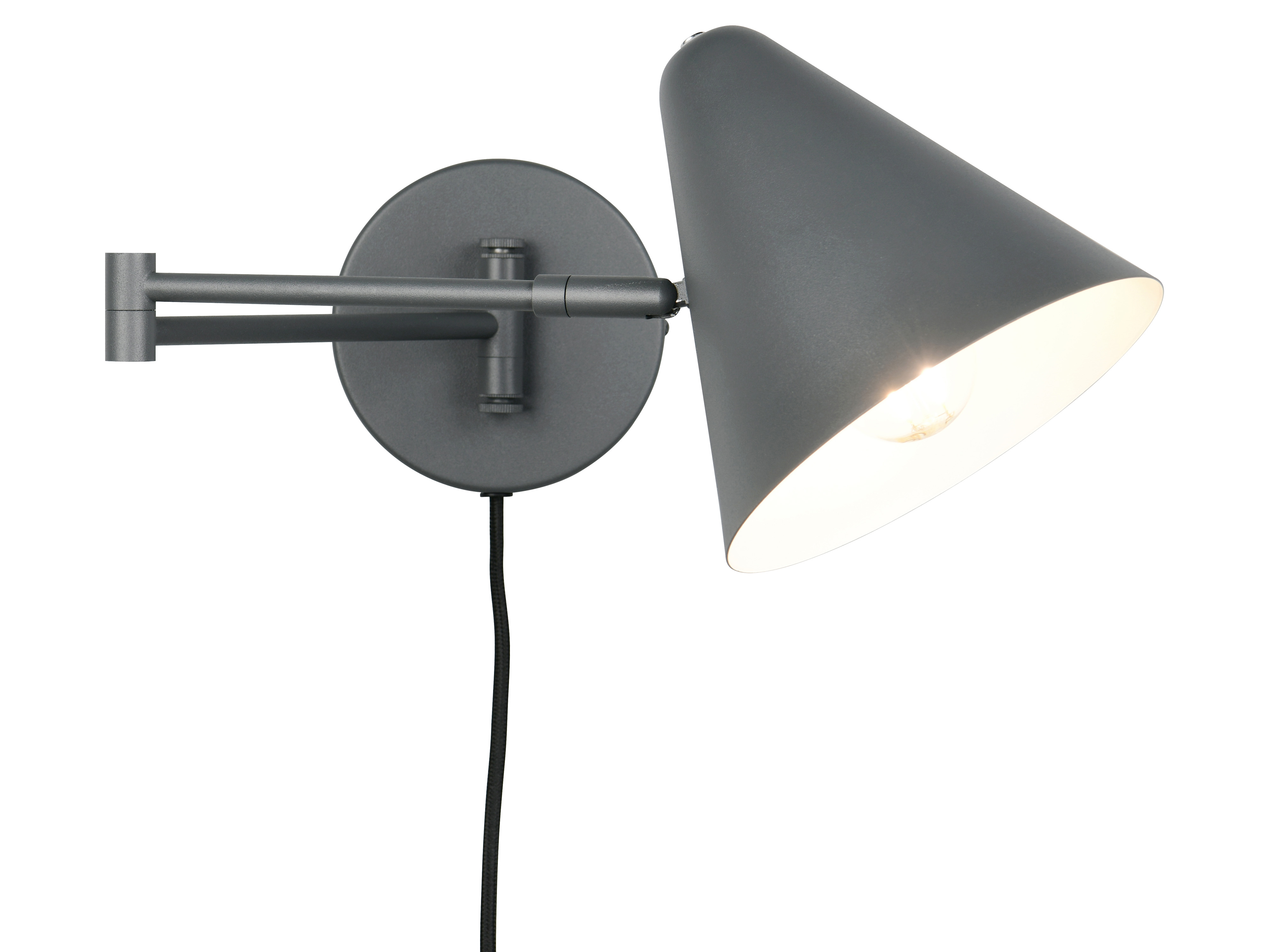 TRIO Wandleuchte Cosima 263970142, E14, ohne LM, IP20, anthrazit